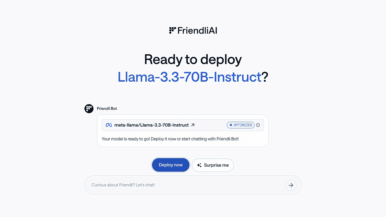 Deploy model status fast