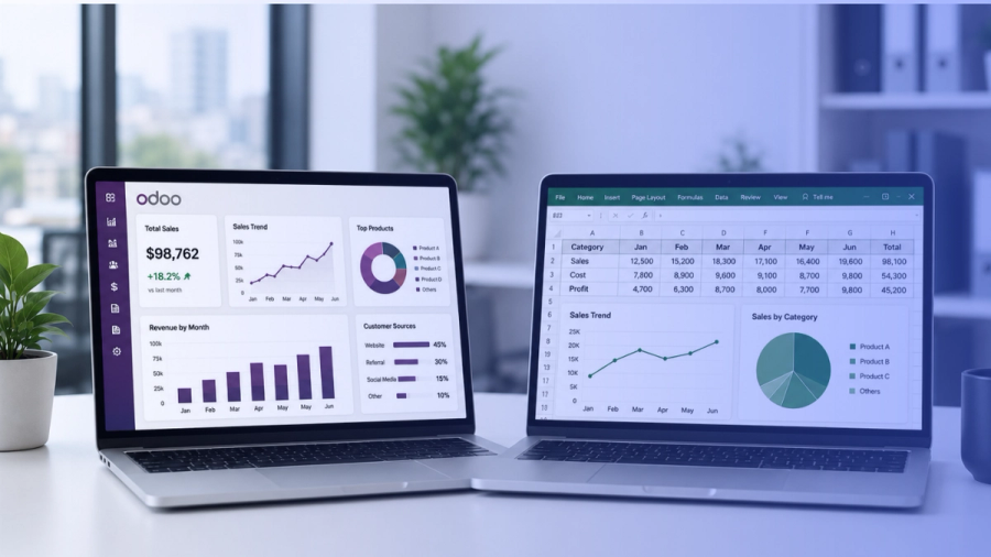 Odoo Analytics vs Excel: A Practical Comparison for Growing Companies