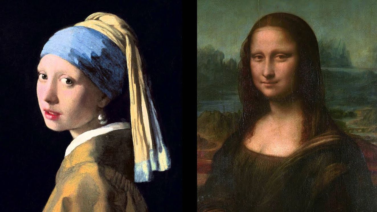 girl with a pearl earring & mona lisa