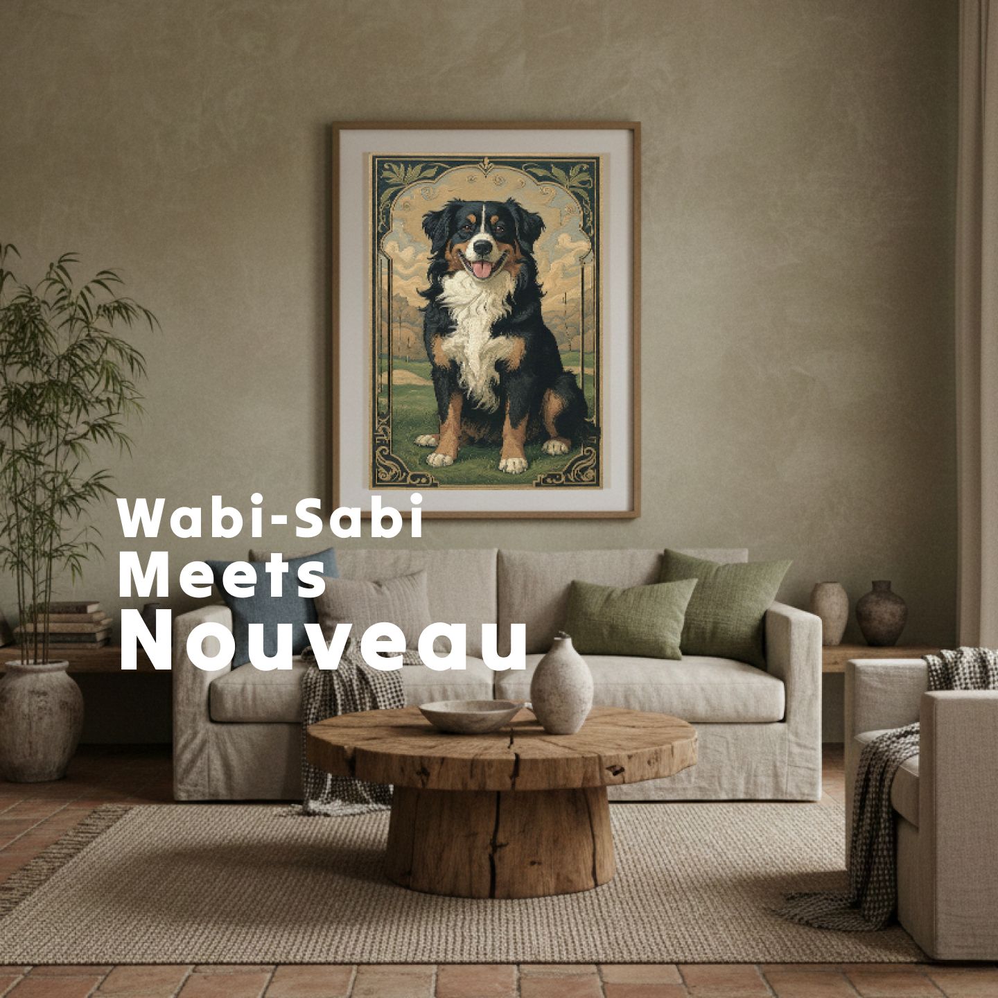 Pet Portrait Styles, Art Nouveau Style