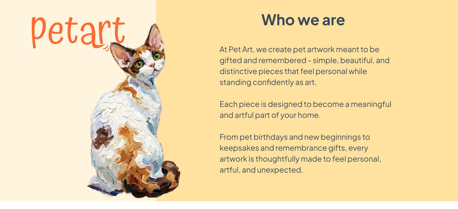 Petart founders Emily and Ryan with golden doodle MiuMiu, custom impressionist pet oil painting studio, handpainted pet portraits from photo