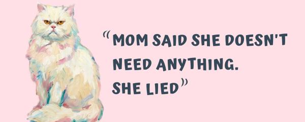 Custom pet portrait gift for cat mom