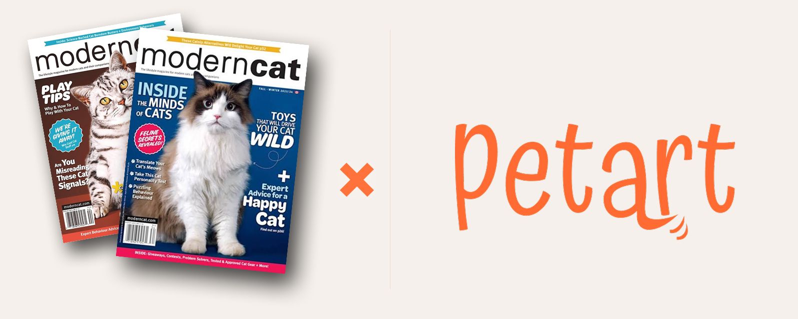 Pet Art featured by Modern Cat magazine, celebrating custom pet portraits and art for pet lovers.