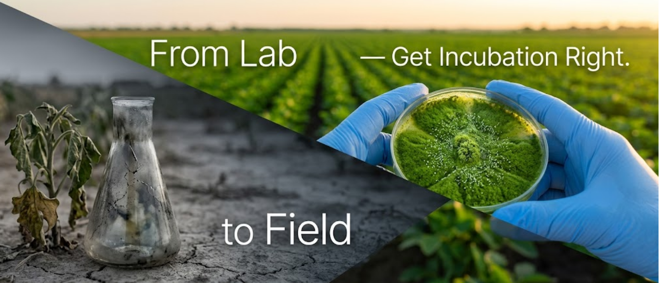 5 Incubation Mistakes That Are Killing Your Biopesticide  and Biofertilizer Before It Reaches the Field