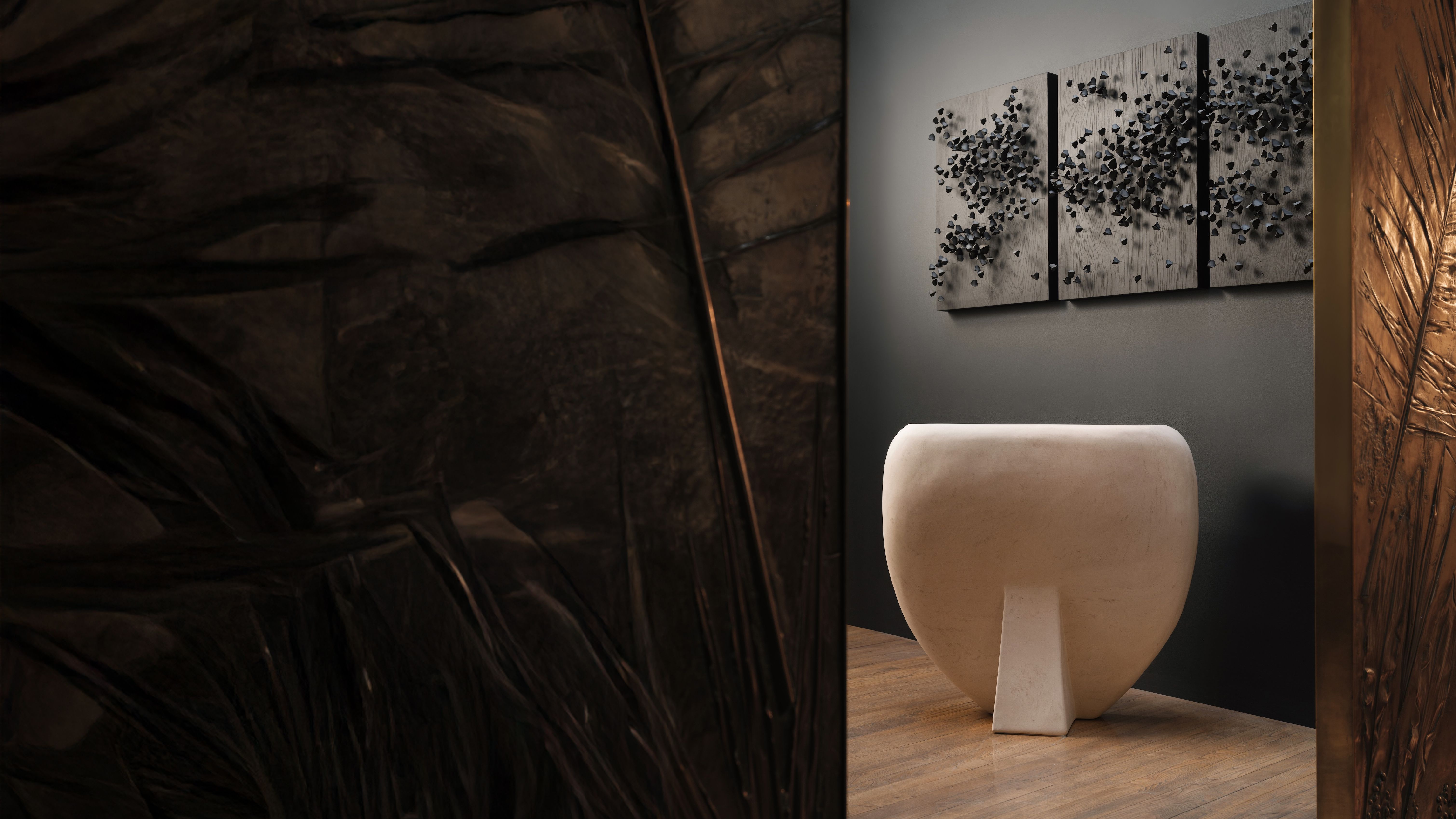Mauro Mori Design at ateliers Courbet Console Sculpture Stone