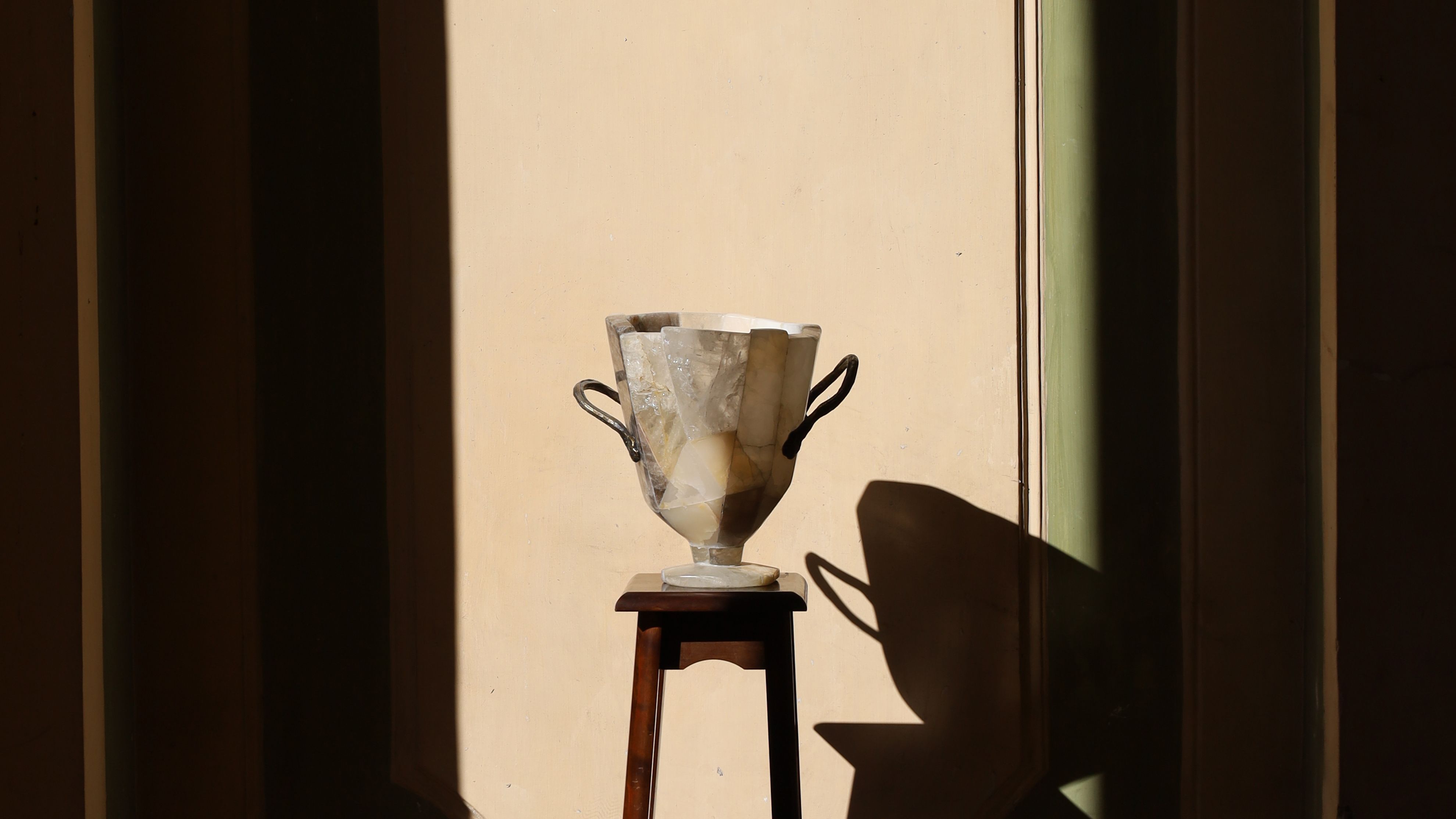 Daniel Koloziejcszak Ateliers Courbet Marble and Stone Tesserae Vessel