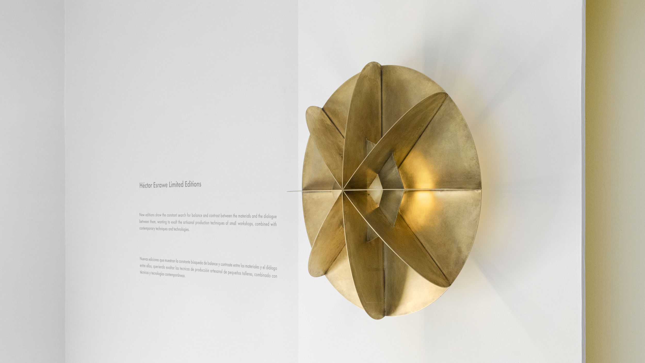 Ateliers Courbet Hector Esrawe Solsticio Wall Light Sculpture
