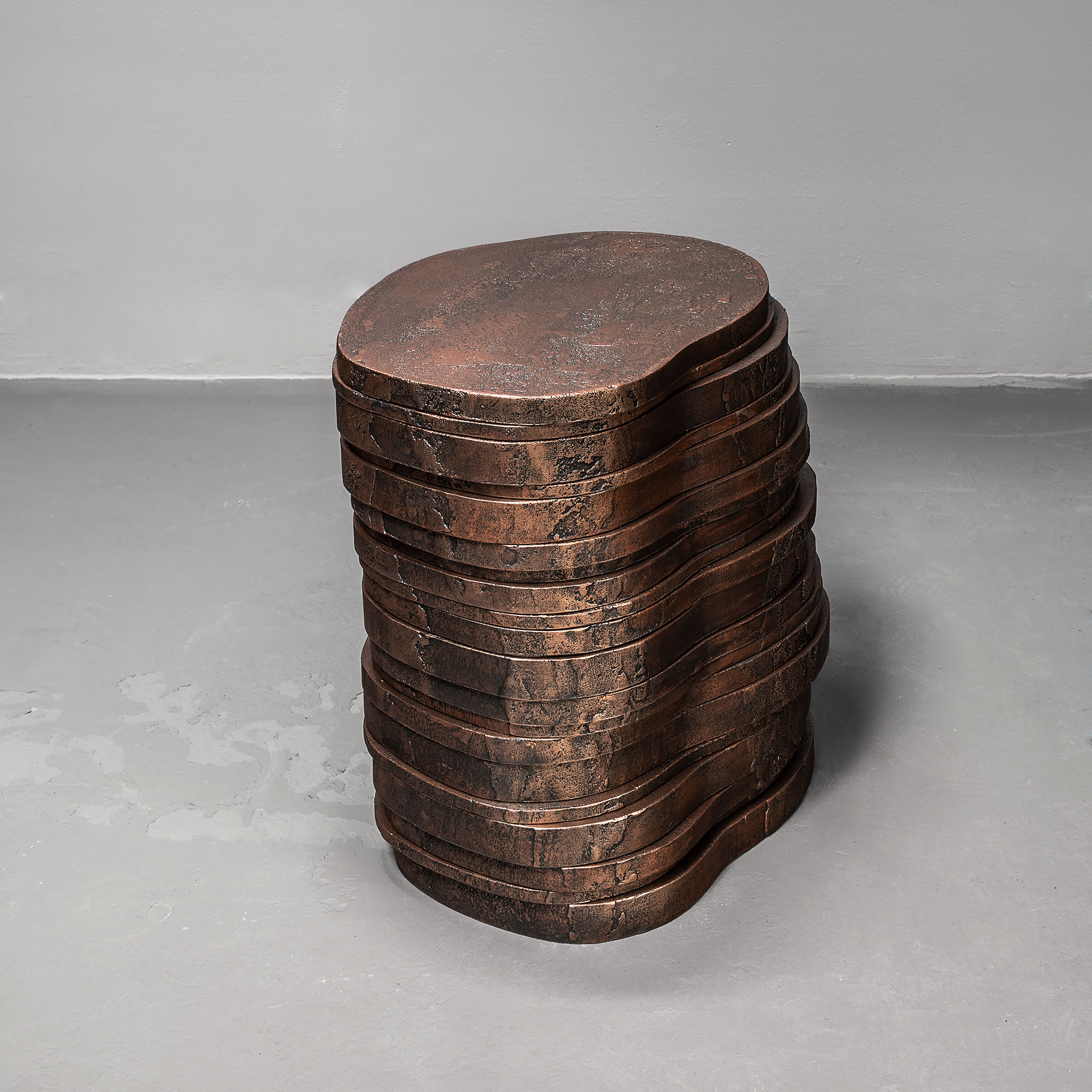 Pierre Bonnefille Ateliers Courbet Tabouret Stone Strates A