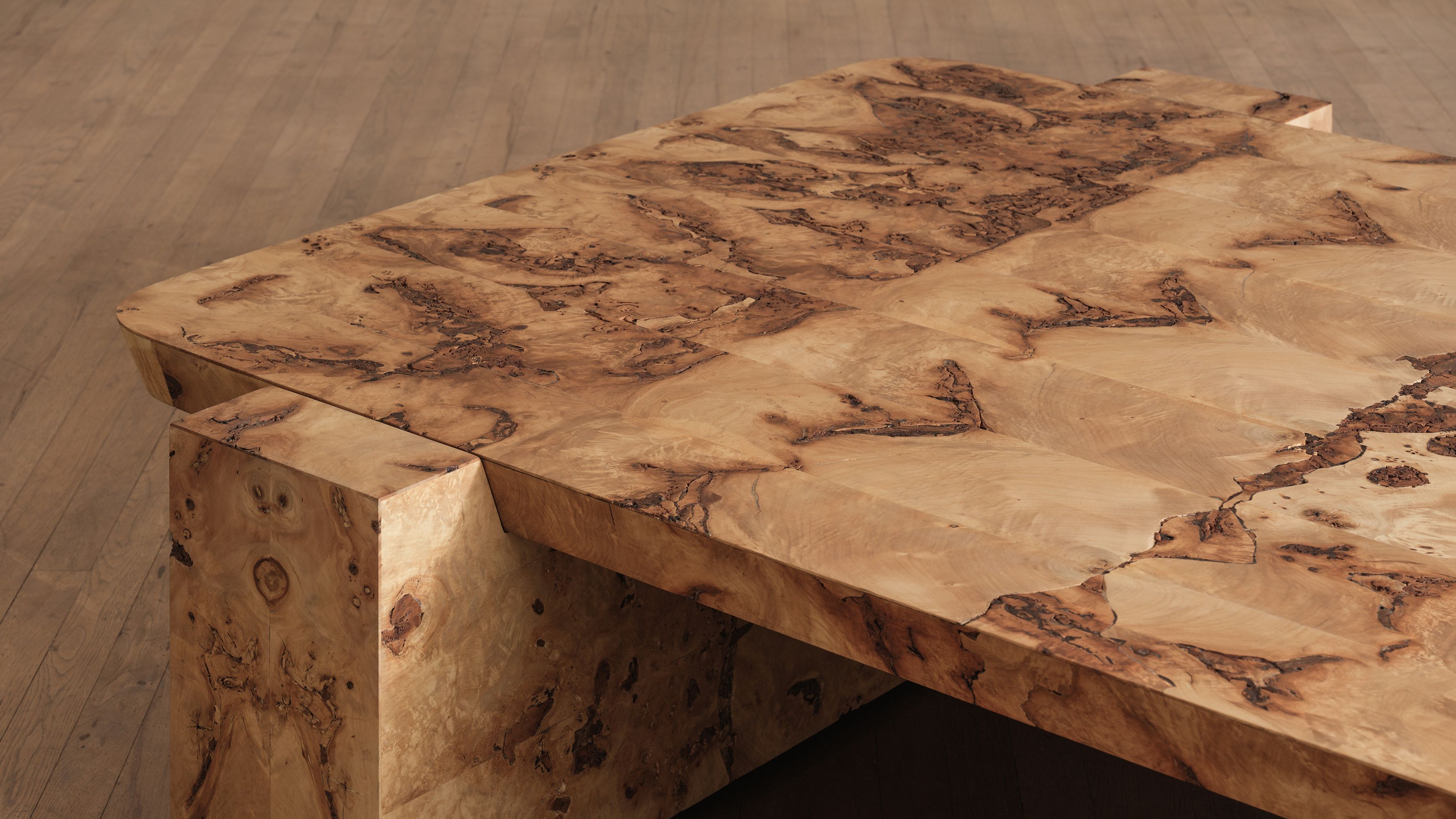 Hamza Kadiri Ateliers Courbet Poplar Burl Coffee Table