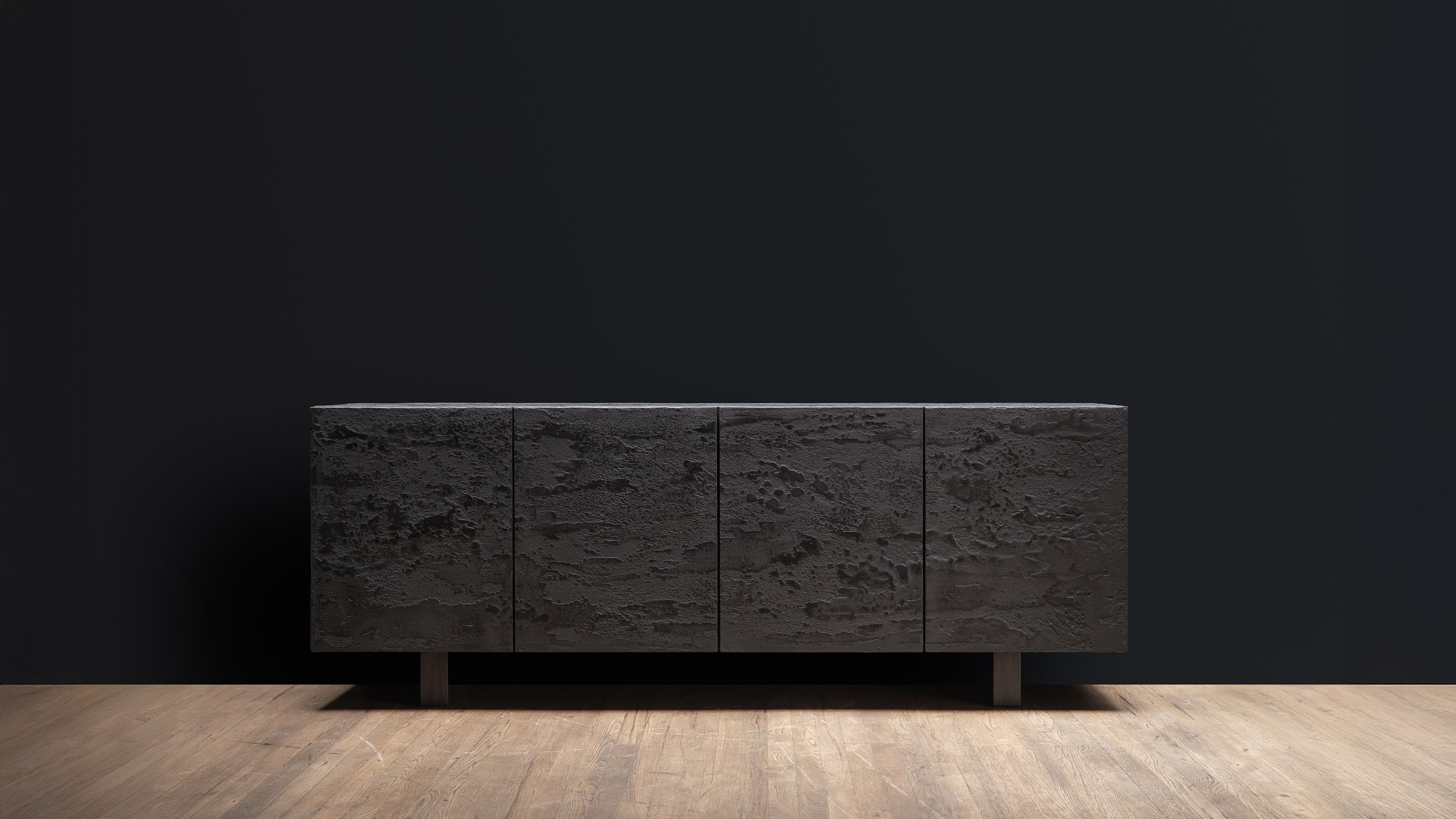 Pierre Bonnefille Ateliers Courbet Credenza Enfilade Bloc Carbone
