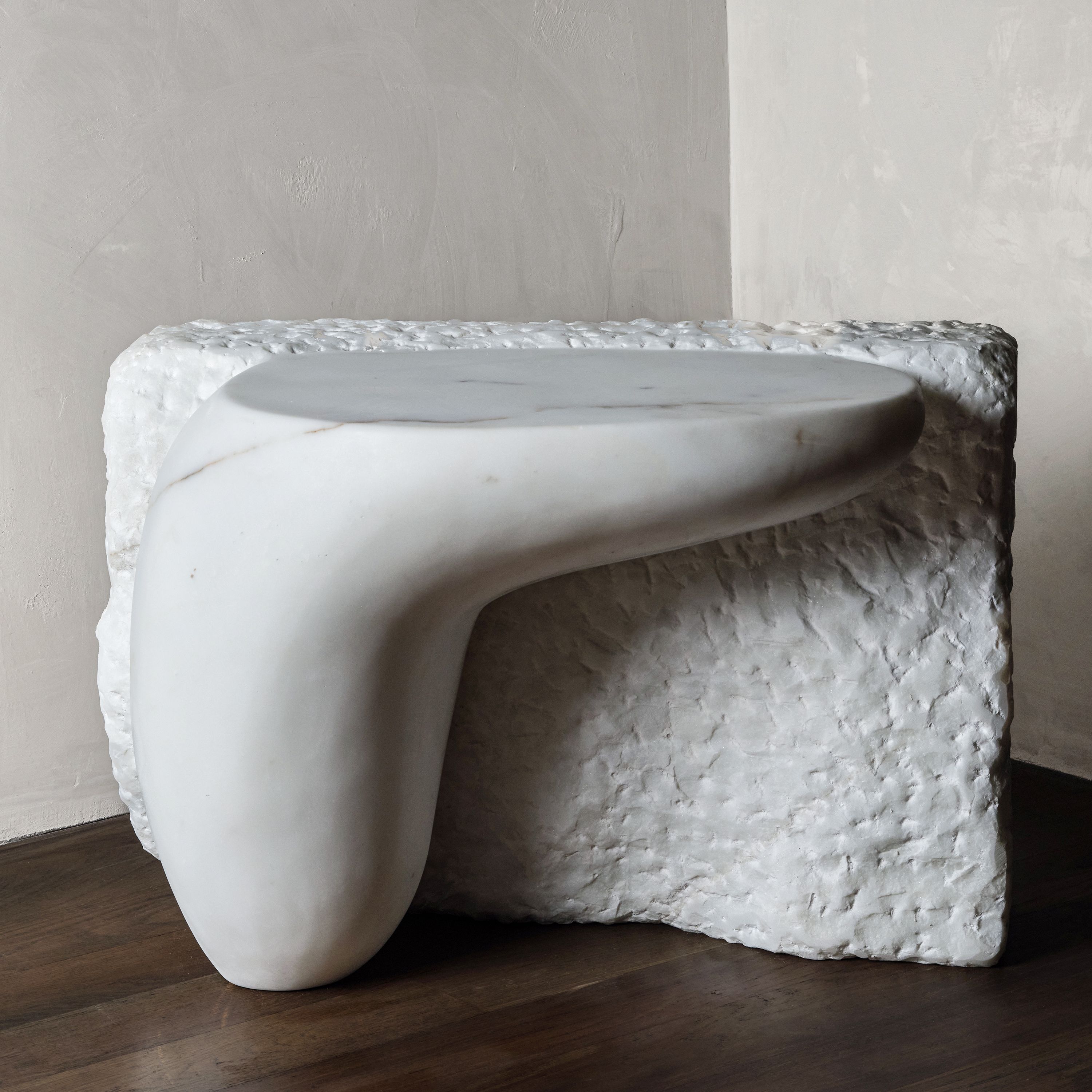 Mauro Mori Ateliers Courbet Untitled Stone Sculptural Accent Table