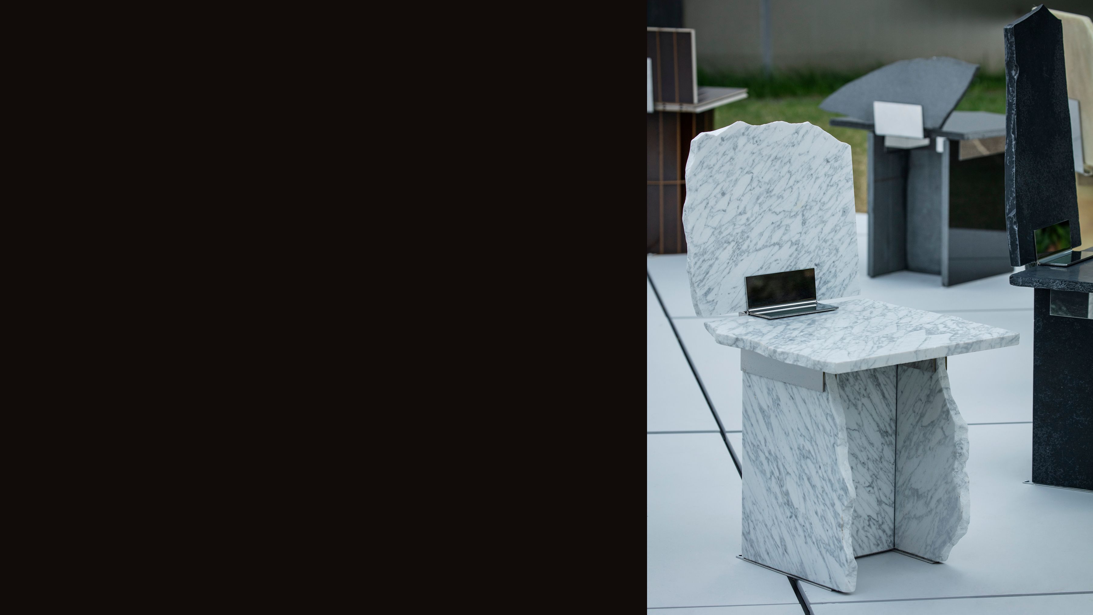 AtMa Ateliers Courbet Japanese Refurbished Marble Chair Sur+PLUS