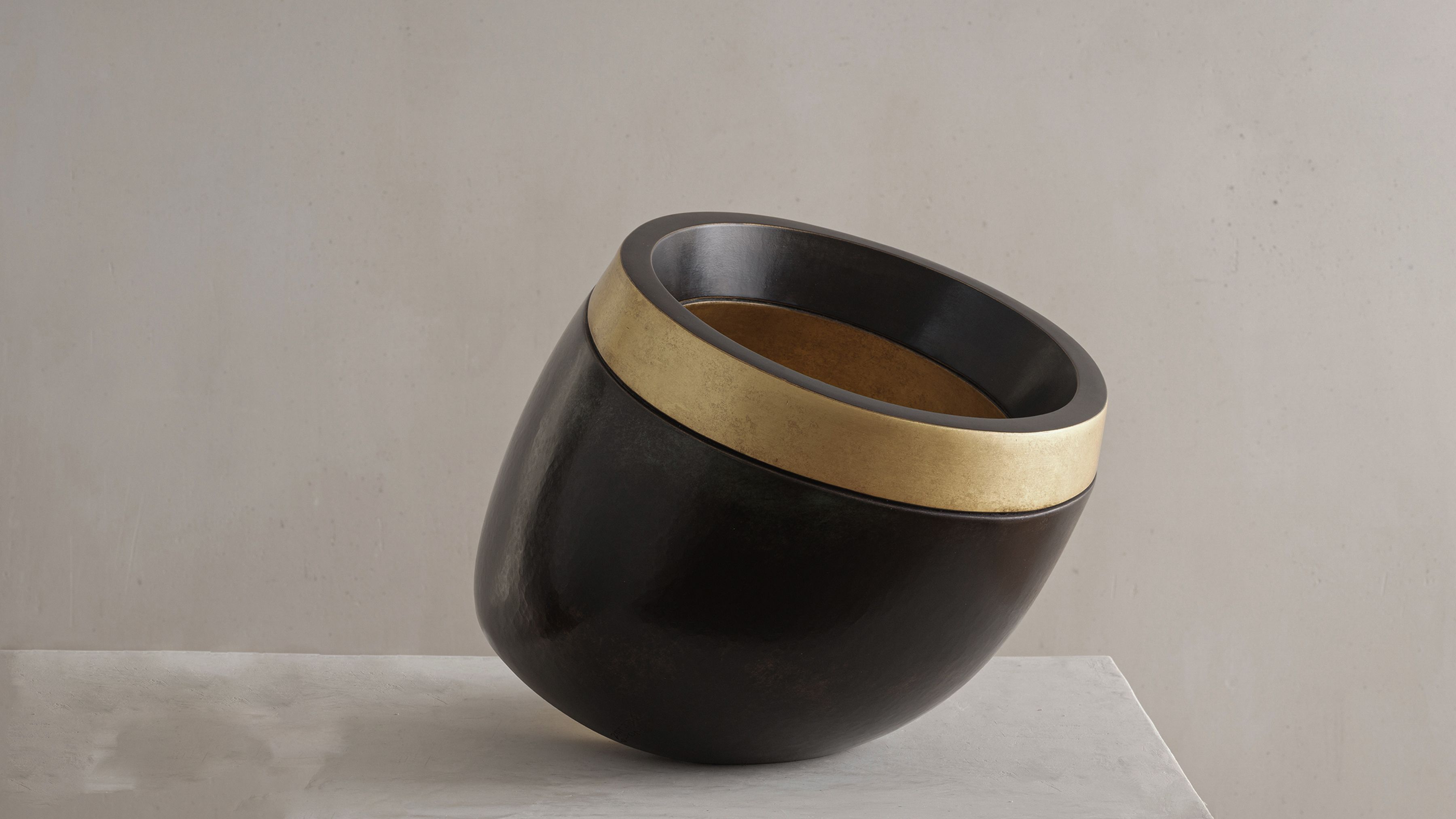 Herve Wahlen Ateliers Courbet Metal Sculptures/Vessels Pensée