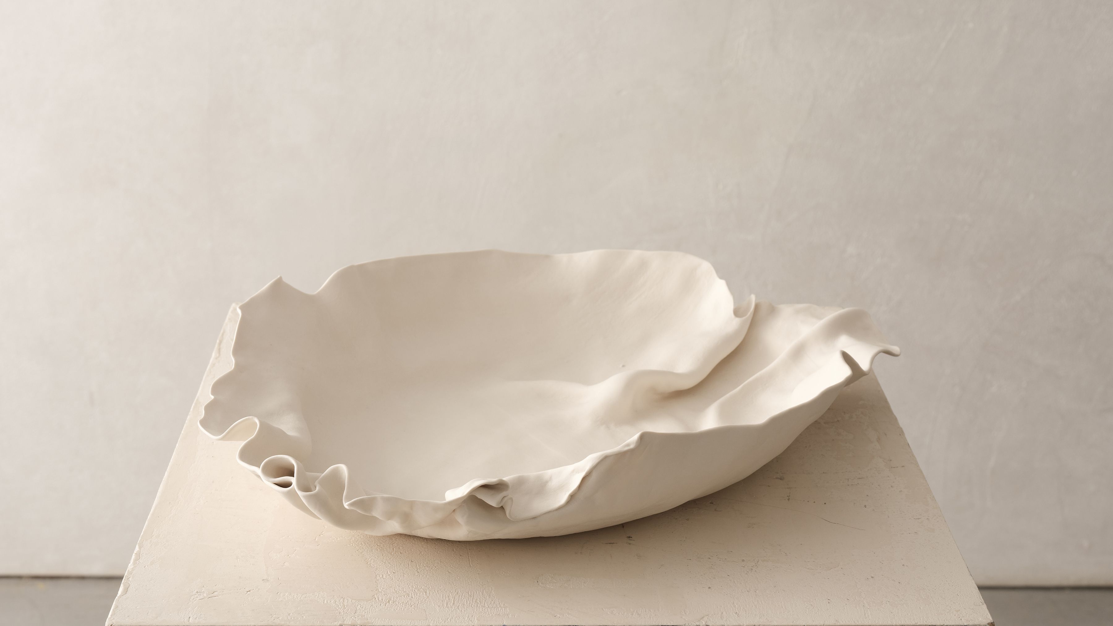 Ateliers Courbet Iris Nesher Porcelain Centerpiece