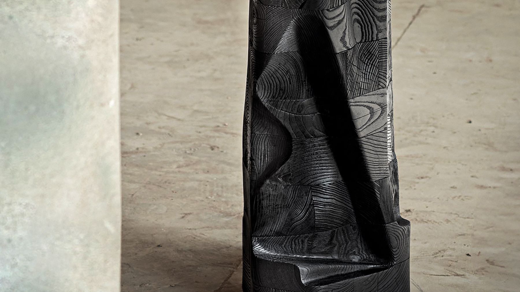 Hamza Kadiri for Ateliers Courbet Counter Height Sculpture Stool