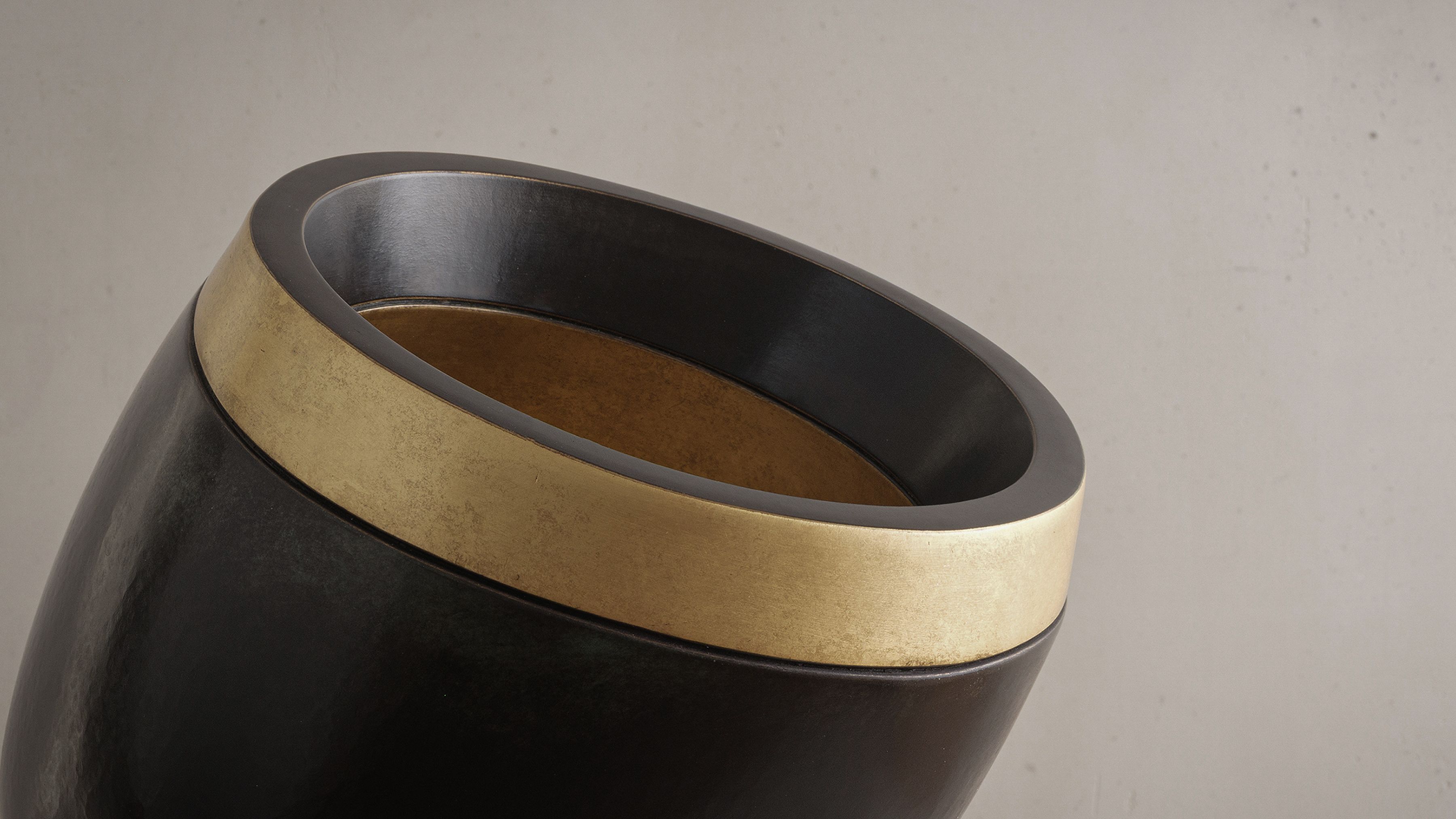 Herve Wahlen Ateliers Courbet Metal Sculptures/Vessels Pensée