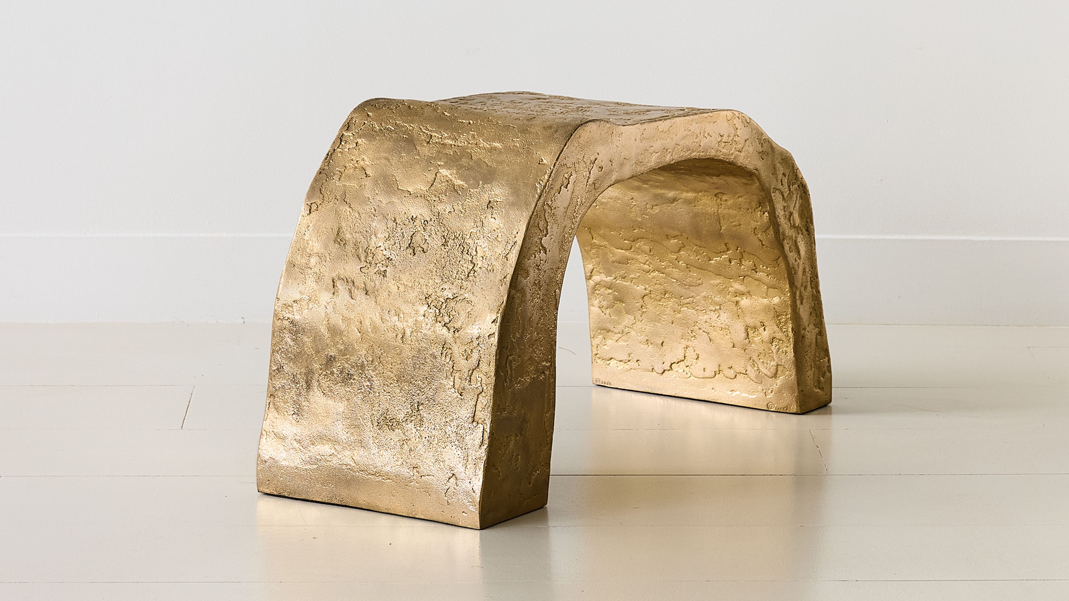 Pierre Bonnefille Ateliers Courbet Rhizome Stool C Bronze Doré