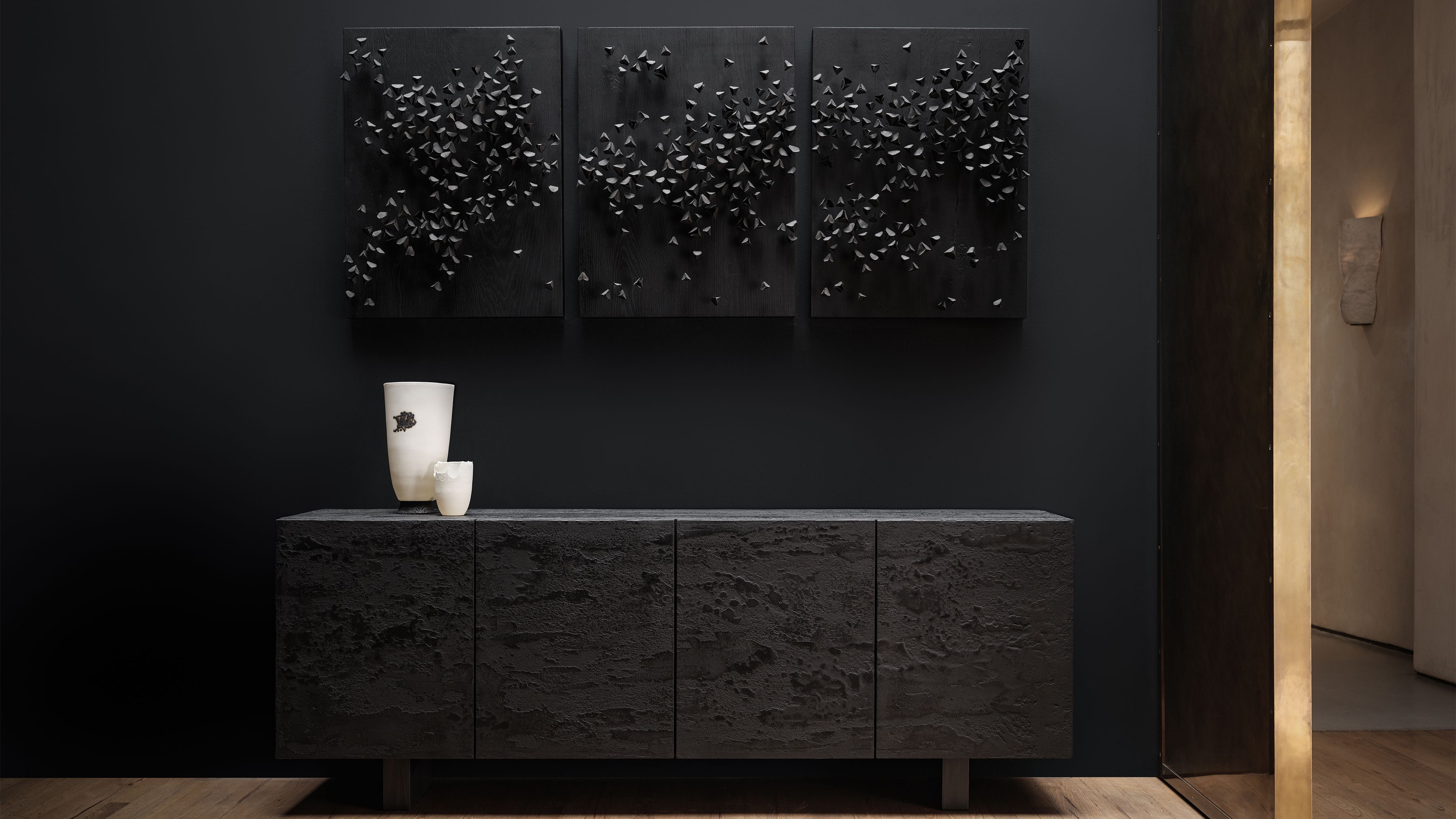 Pierre Bonnefille Ateliers Courbet Credenza Enfilade Bloc Carbone