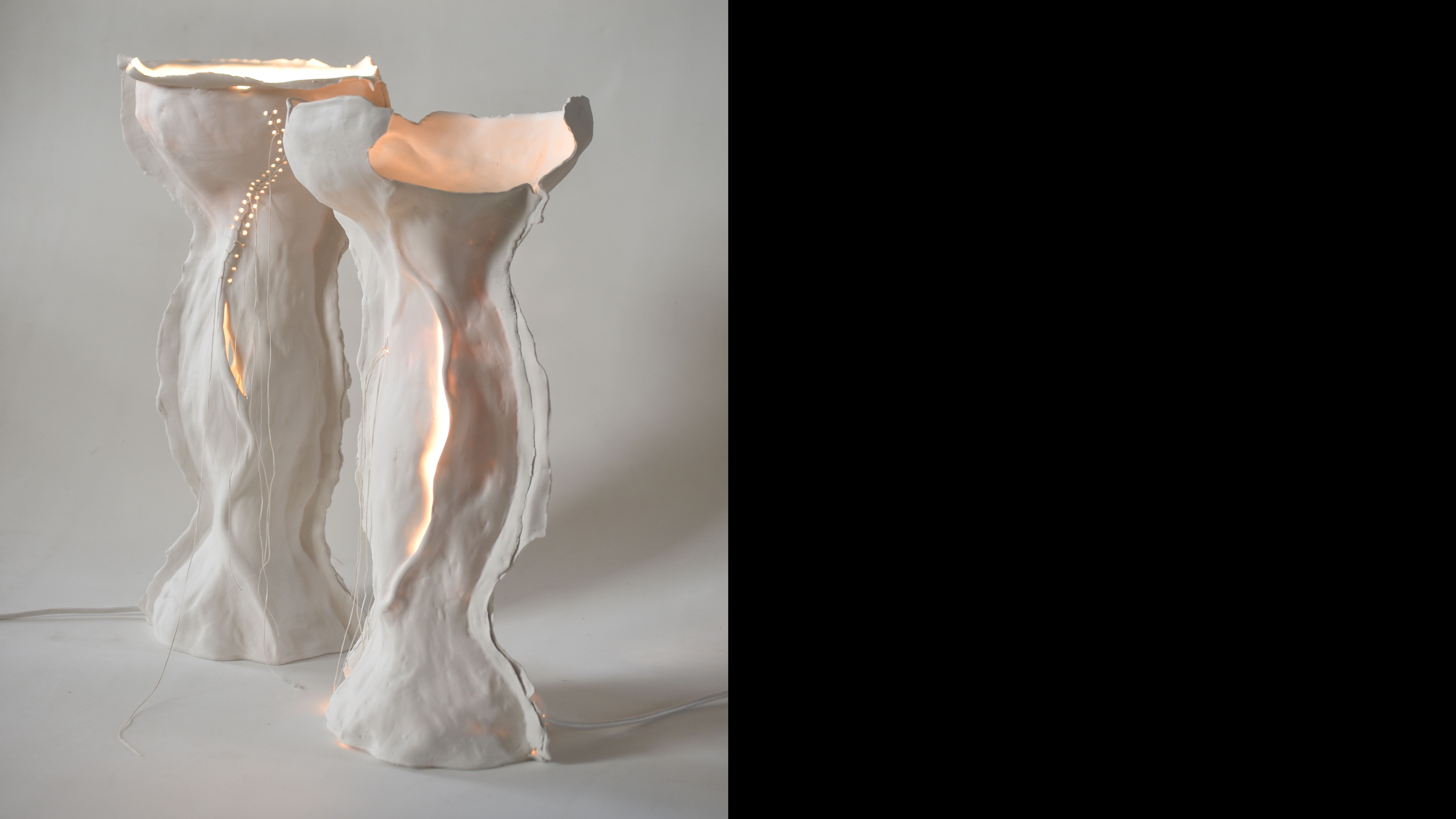 Iris Nesher Ateliers Courbet Porcelain Ceramic Lamp