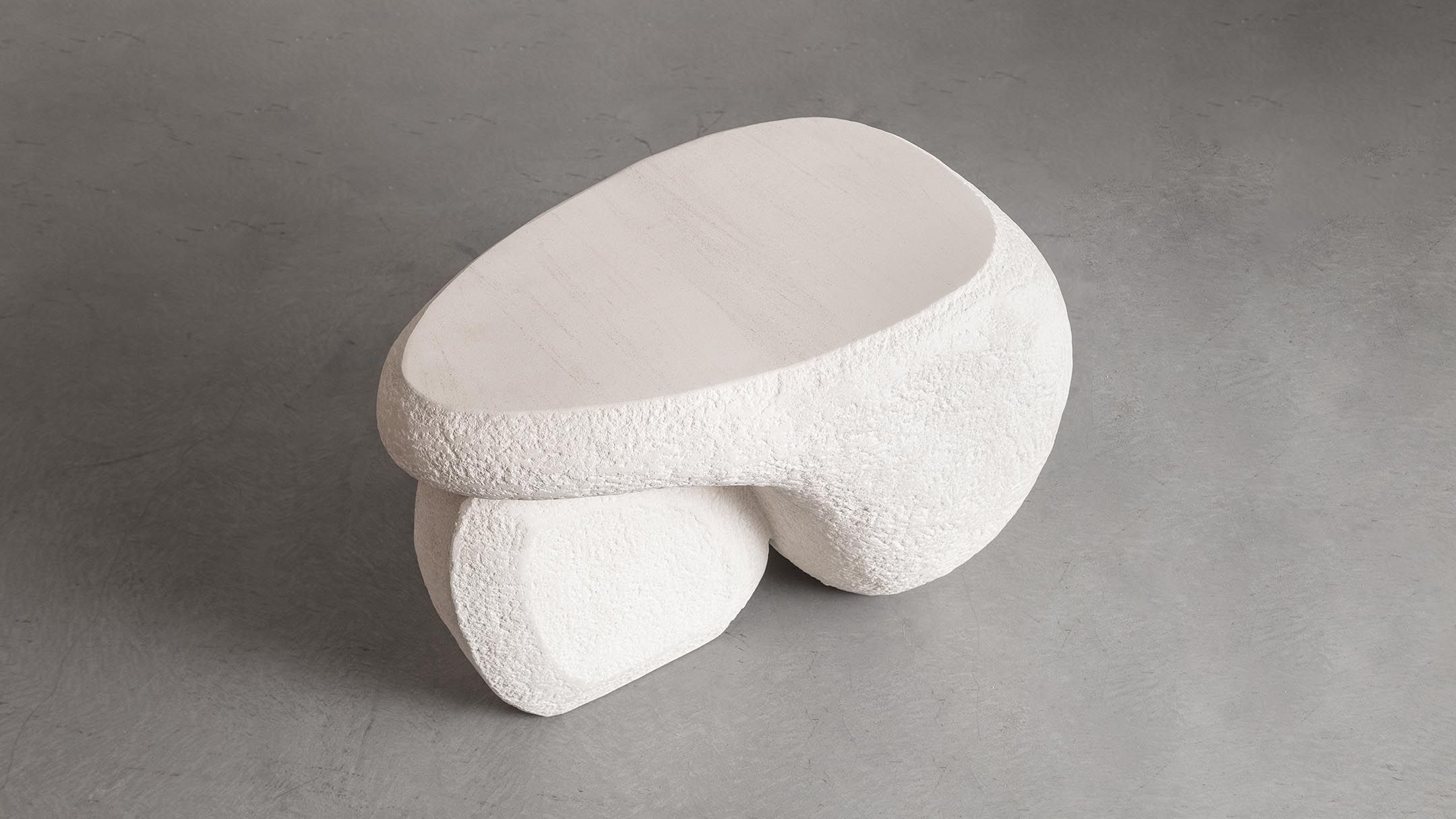 Ateliers Courbet Mauro Mori The Listener Limestone Table