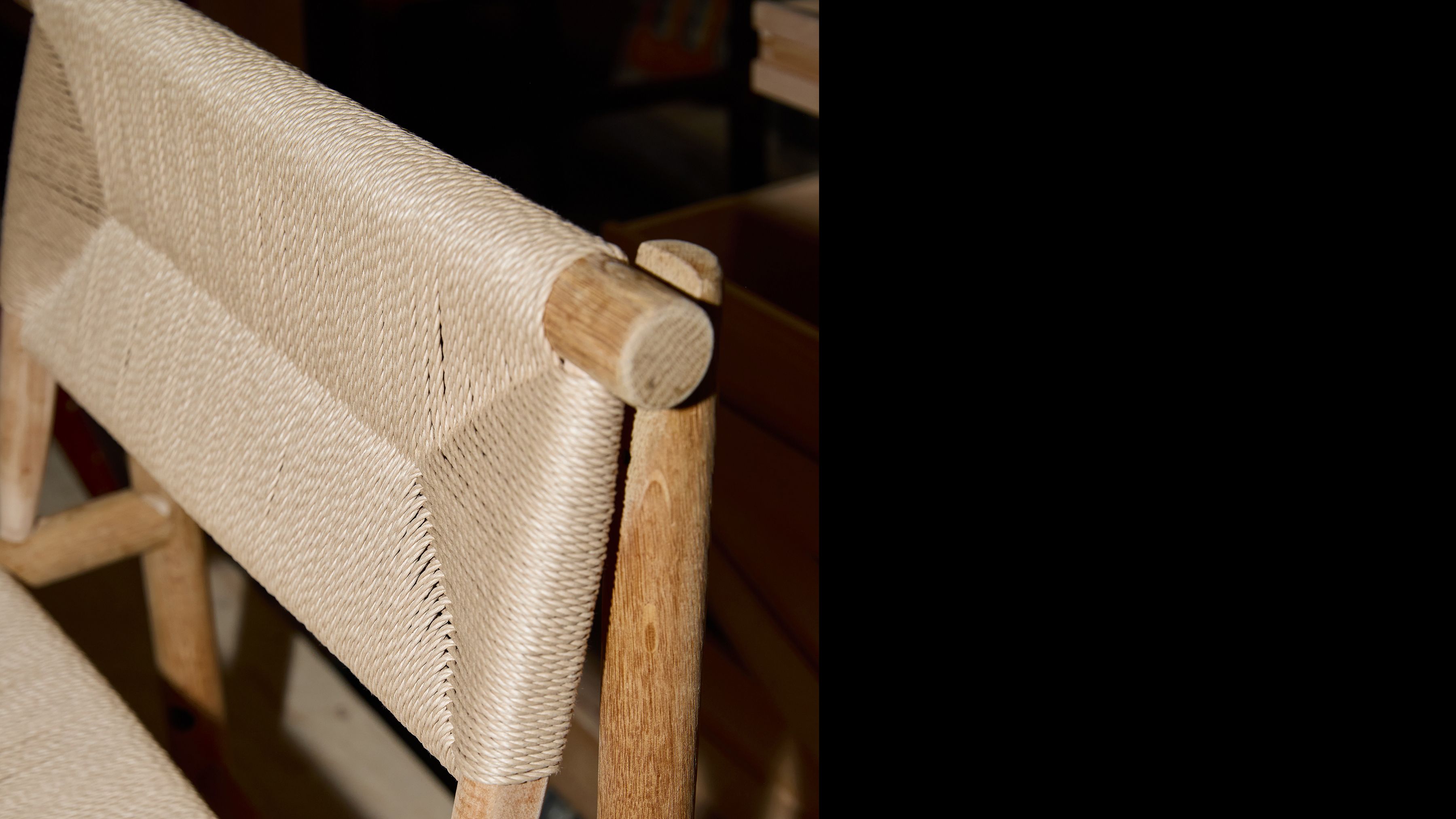 AtMa Ateliers Courbet Japanese Refurbished Wood Chair J39.5 Low