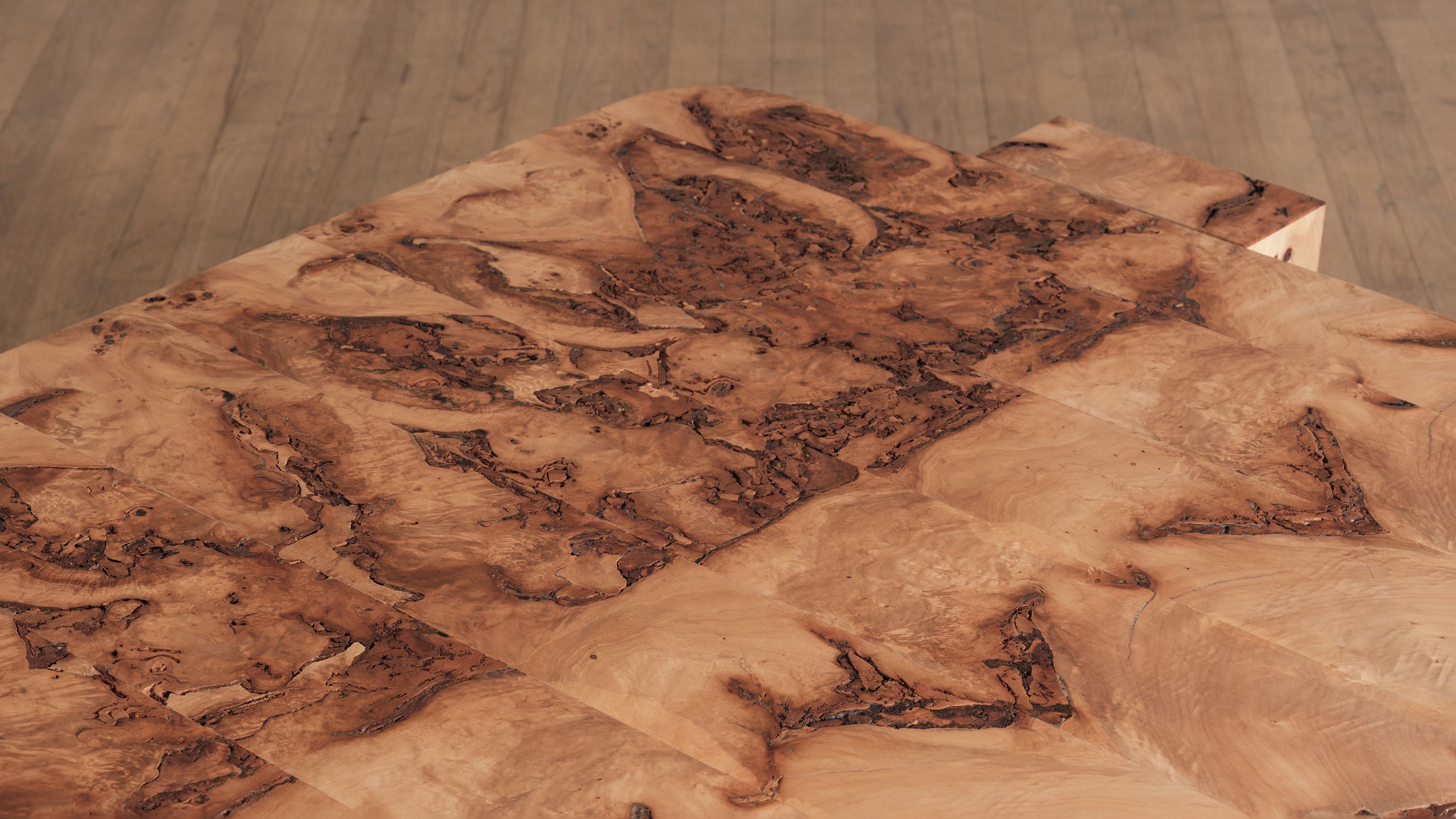Hamza Kadiri Ateliers Courbet Poplar Burl Coffee Table