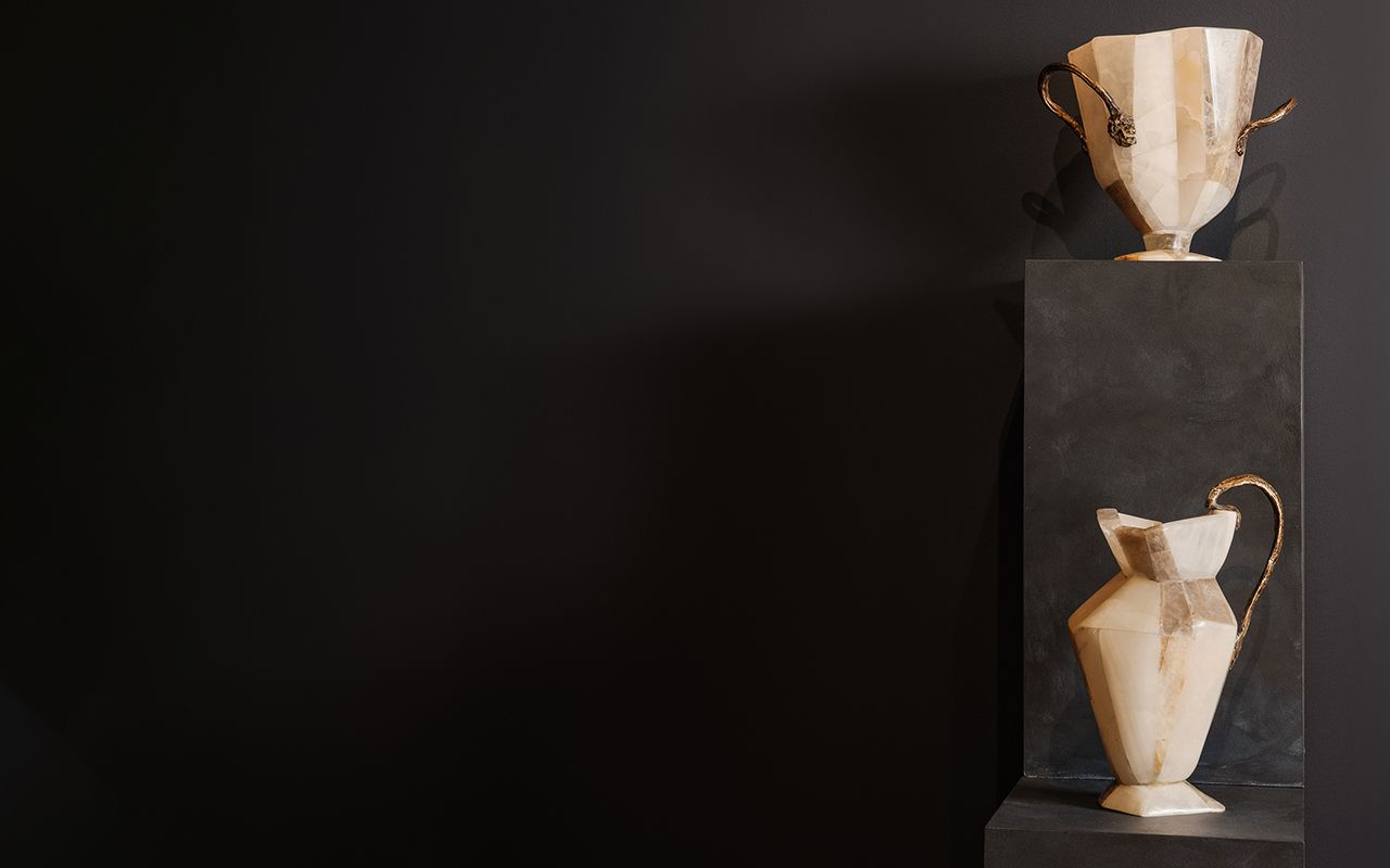 Daniel Koloziejcszak Ateliers Courbet Marble and Stone Tesserae Vessel