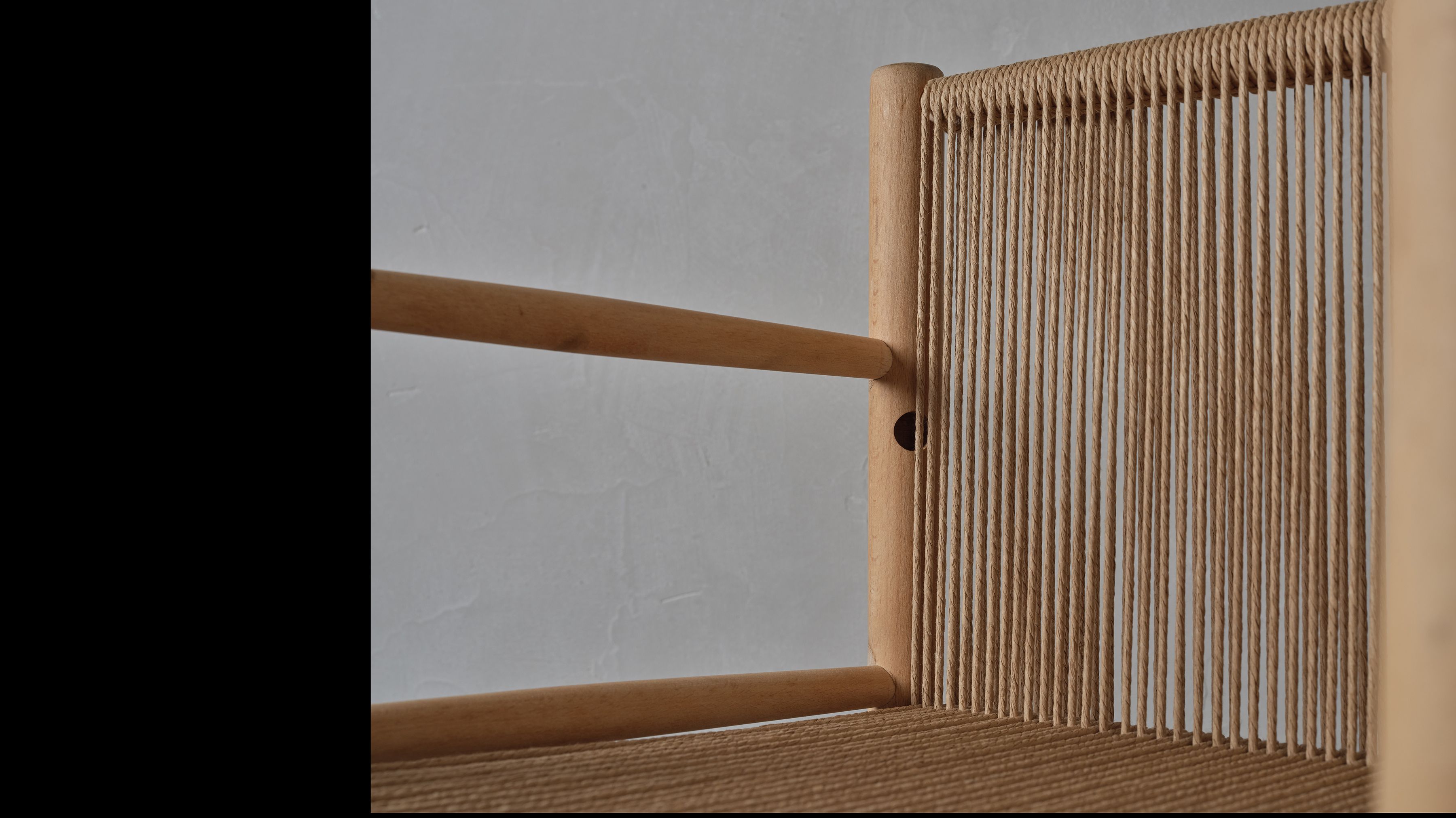 AtMa Ateliers Courbet Japanese Refurbished Wood Chair J39.5 Rope