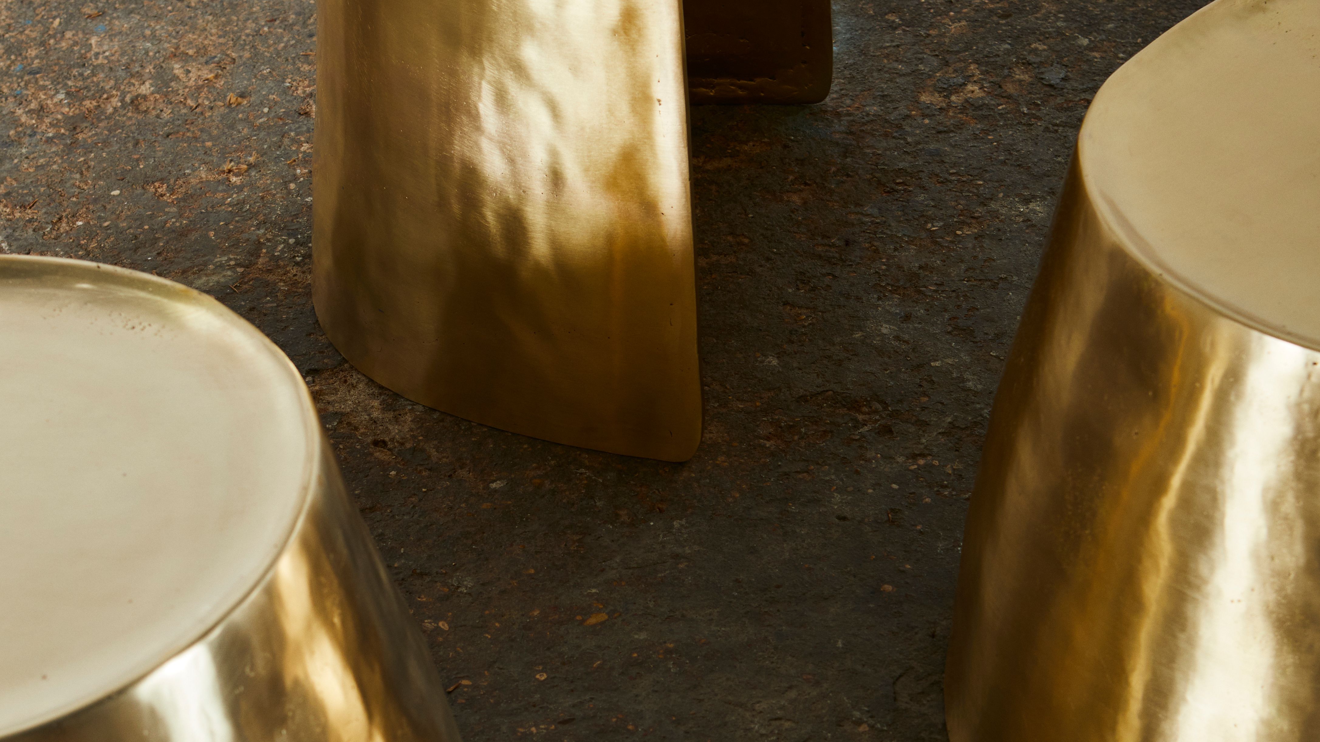 Maison Integre Ateliers Courbet Noe Duchaufour Lawrance Kassena Side Table Plain Brass