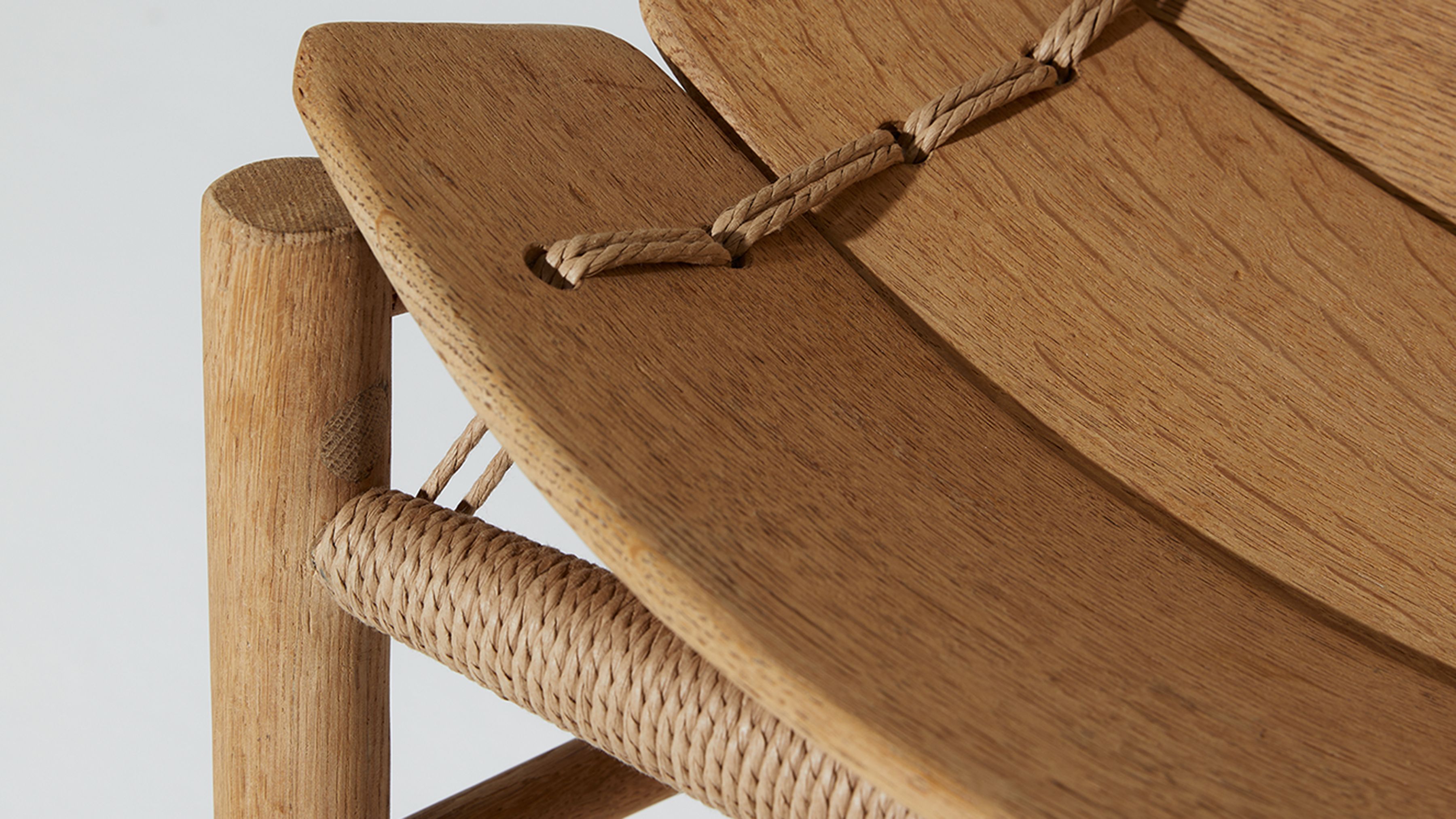 AtMa Ateliers Courbet Japanese Refurbished Wood Chair J39.5 Beatle