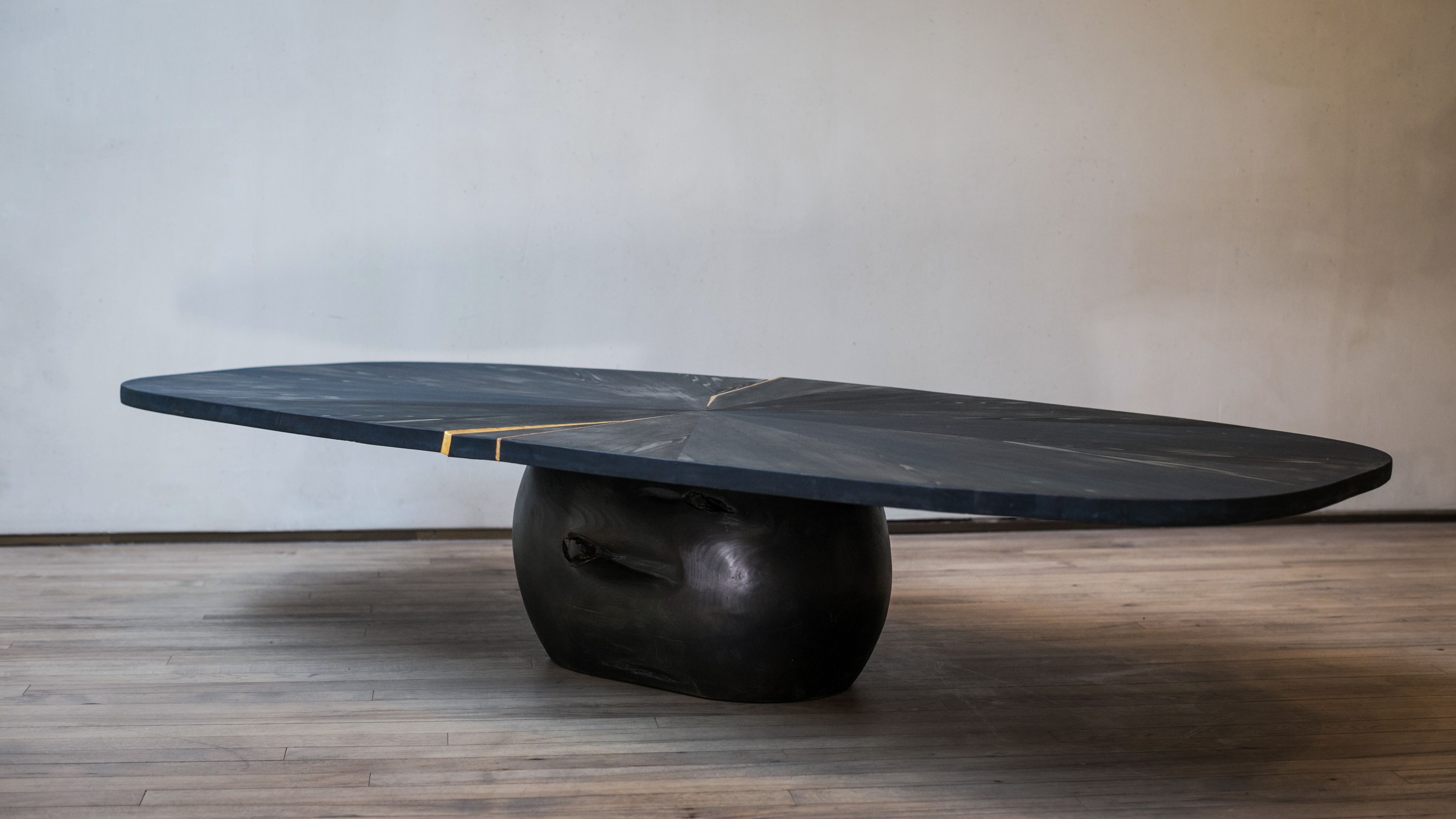 落葉樹 kazu Shuji Nakagawa Ateliers Courbet Indigo Table