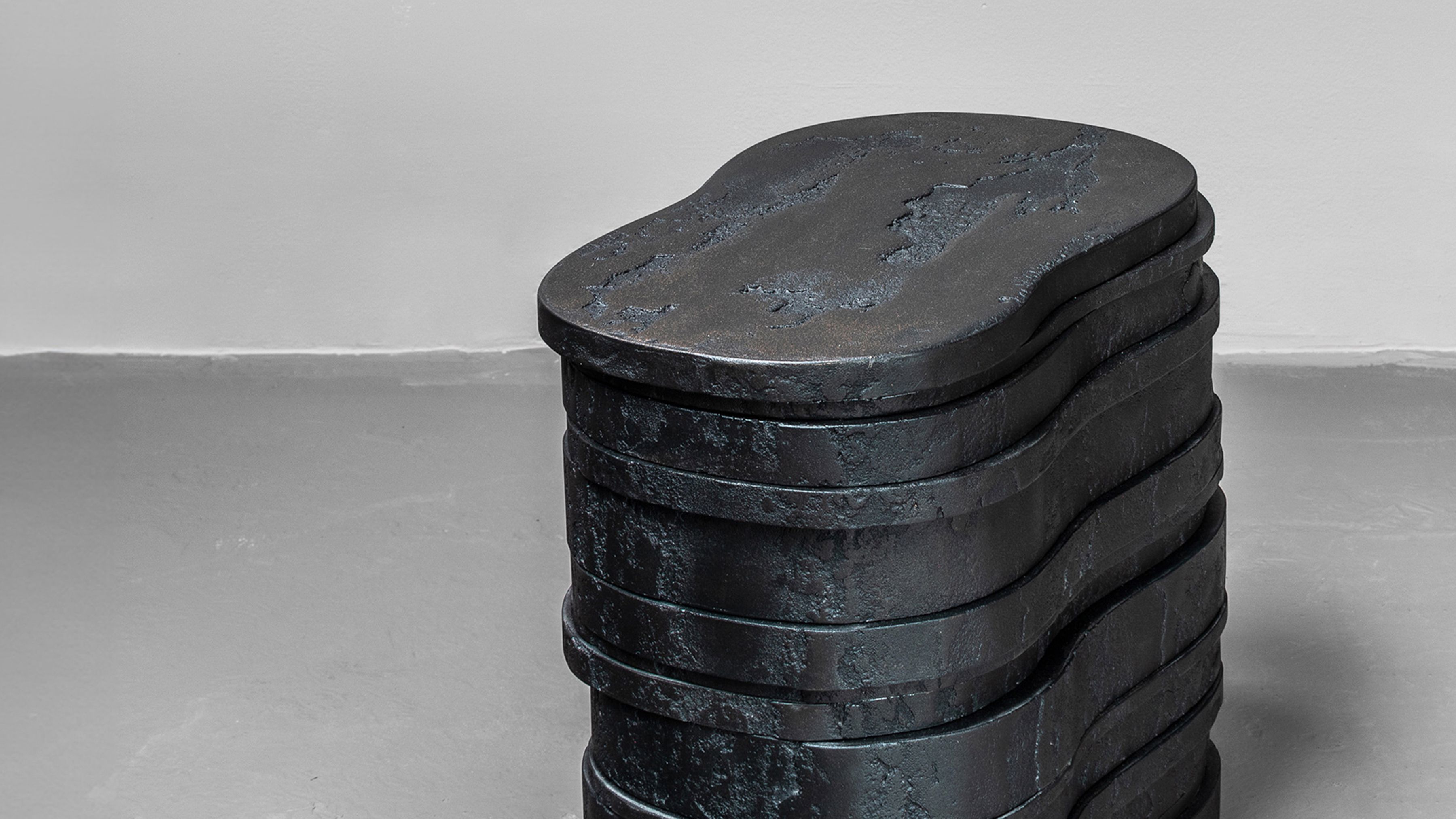 Pierre Bonnefille Ateliers Courbet Tabouret Stone Strates A