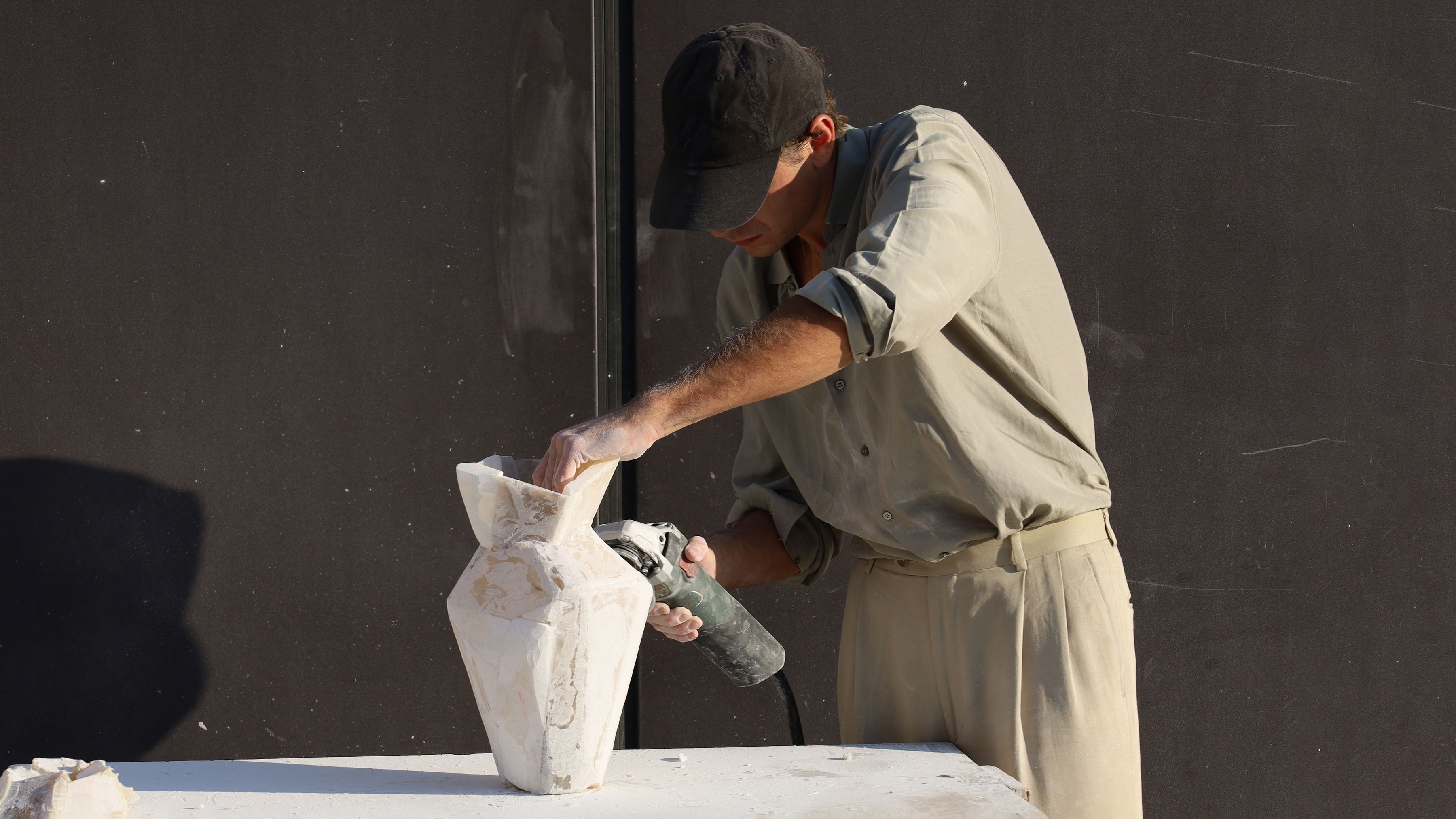 Daniel Koloziejcszak Ateliers Courbet Marble and Stone Tesserae Vessel