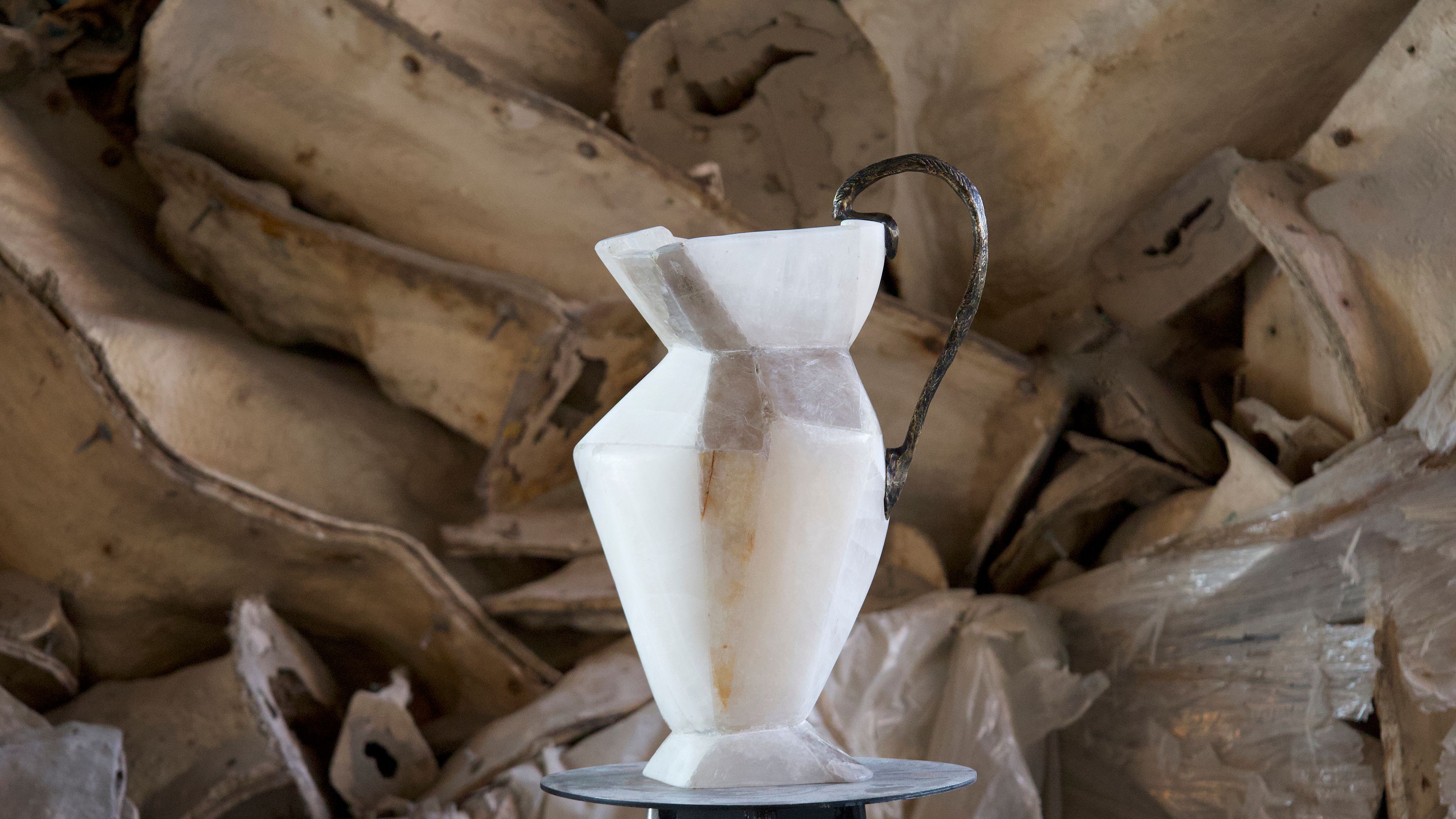 Daniel Koloziejcszak Ateliers Courbet Marble and Stone Tesserae Vessel