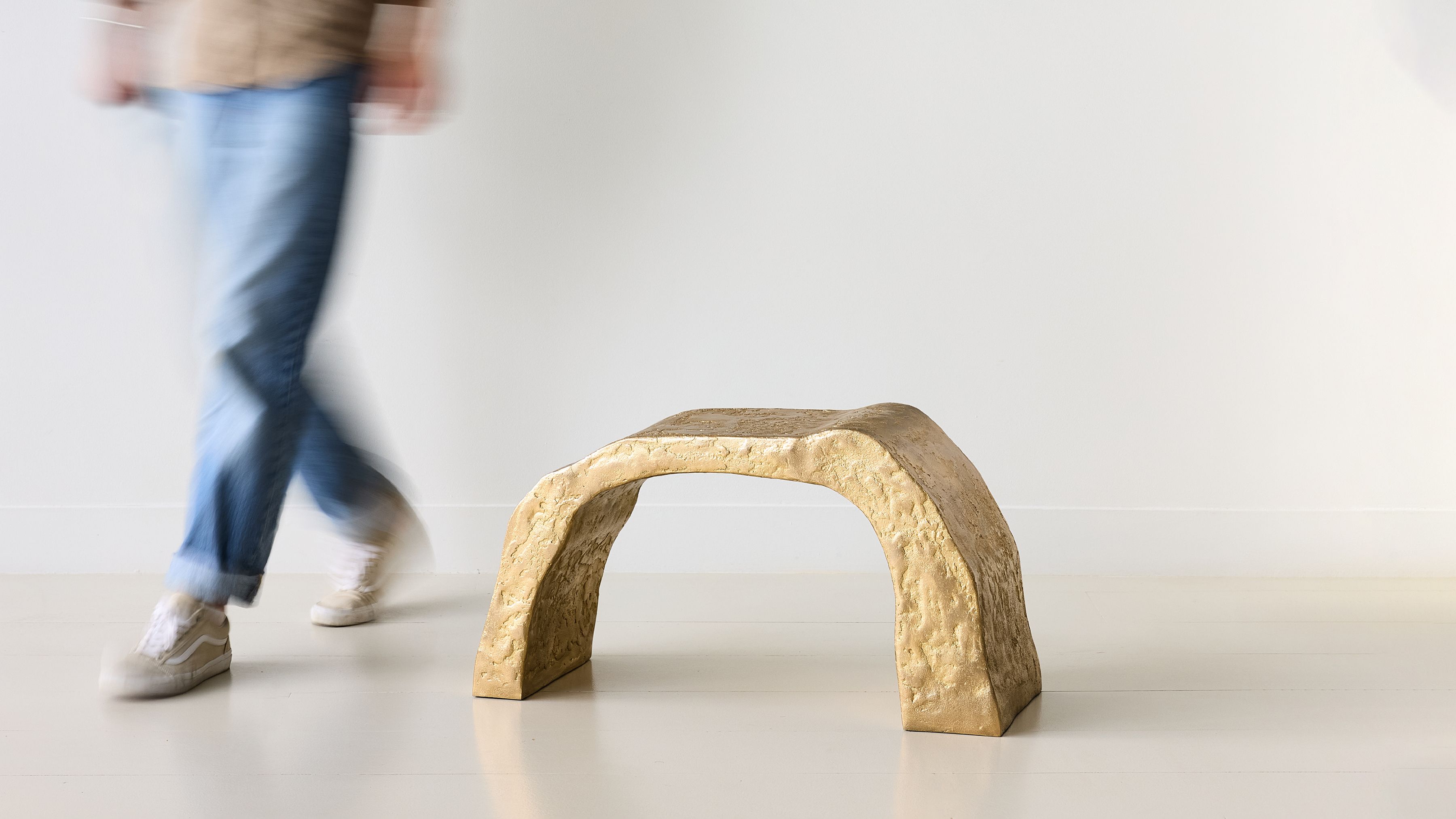 Pierre Bonnefille Ateliers Courbet Rhizome Stool C Bronze Doré