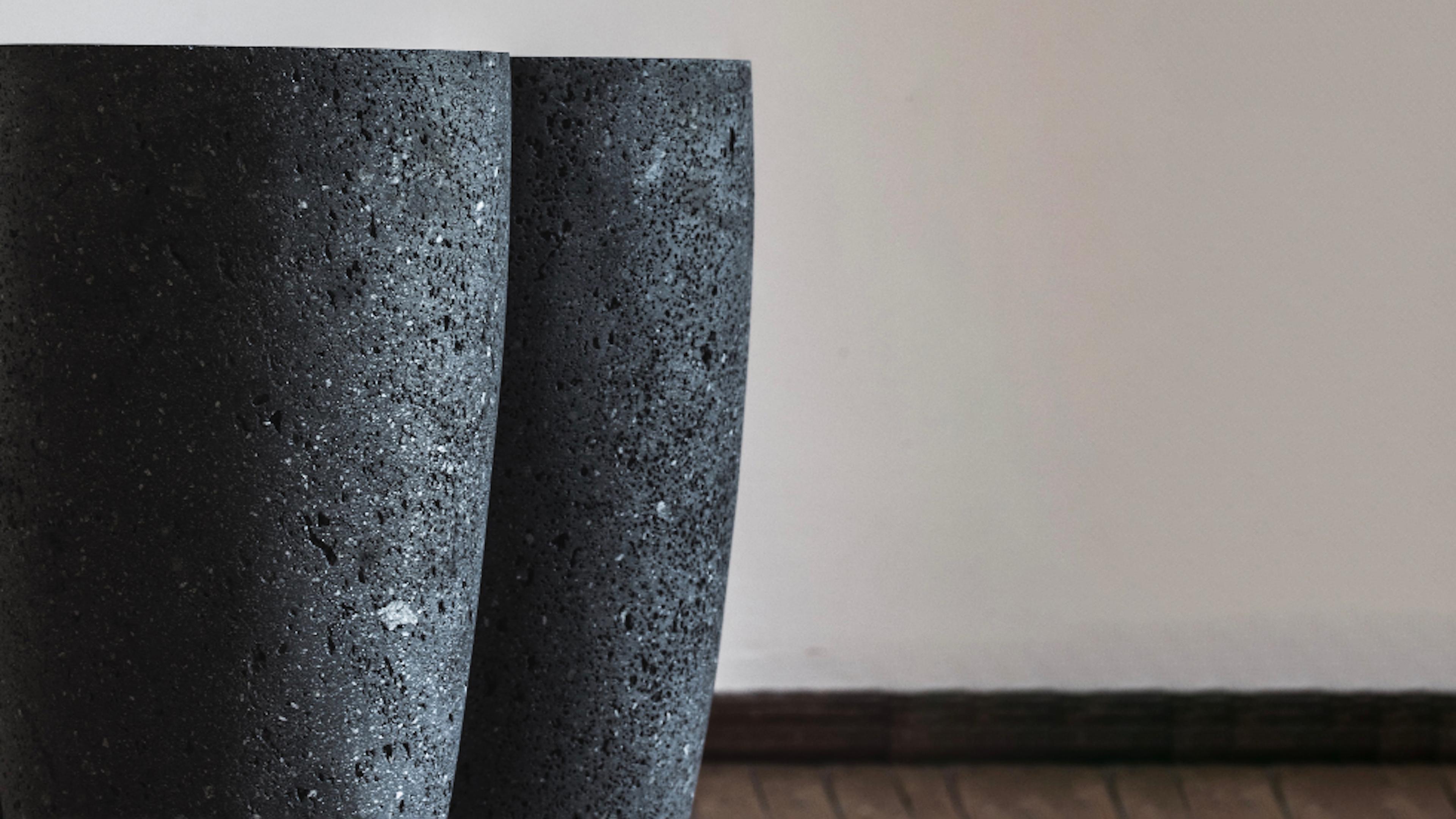 EWE Studio Ateliers Courbet Copal Side Table VI Volcanic Stone