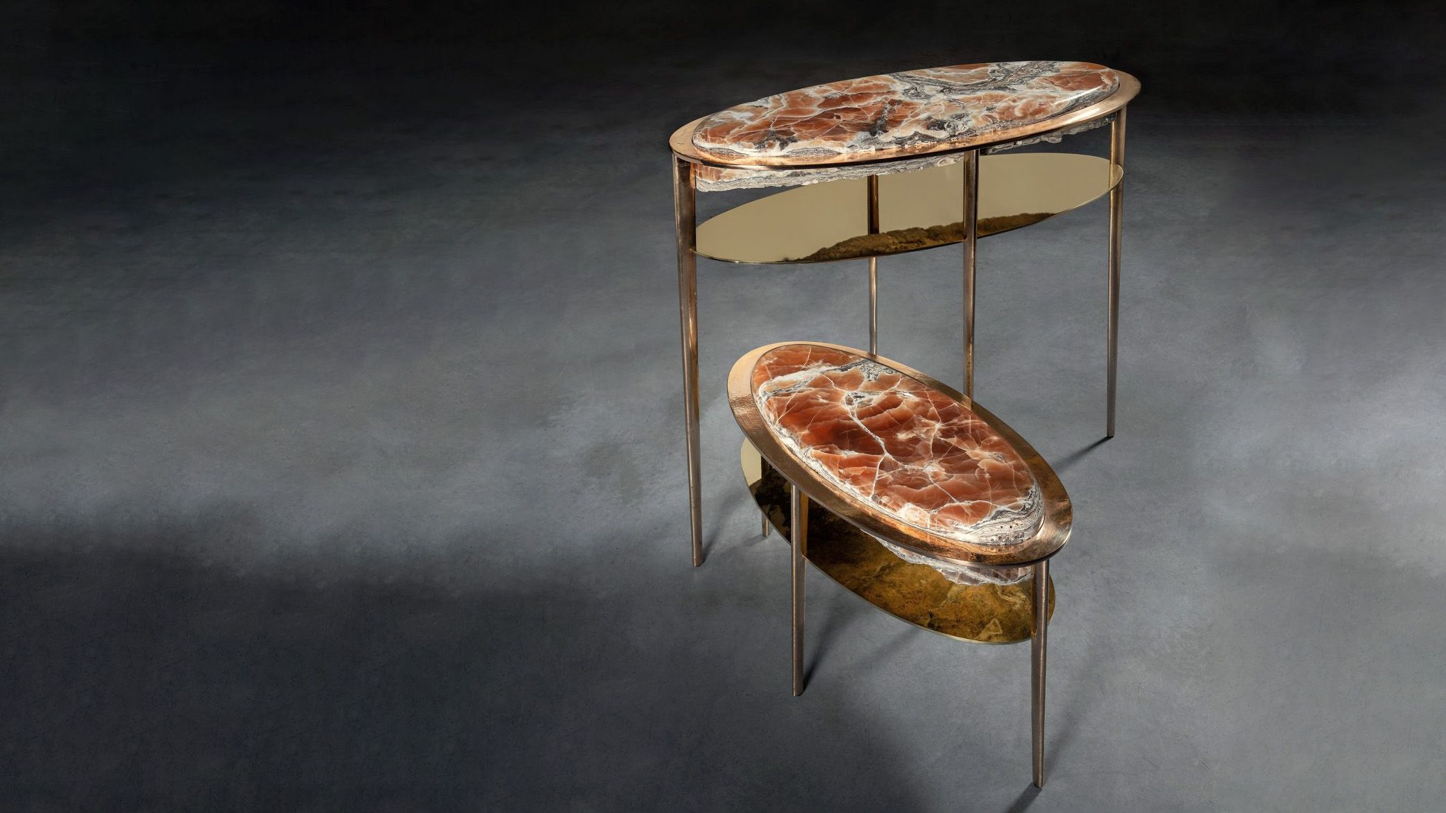 Gianluca Pacchioni Ateliers Courbet Cremino O Nebula Furniture Accent Tables Side Tables