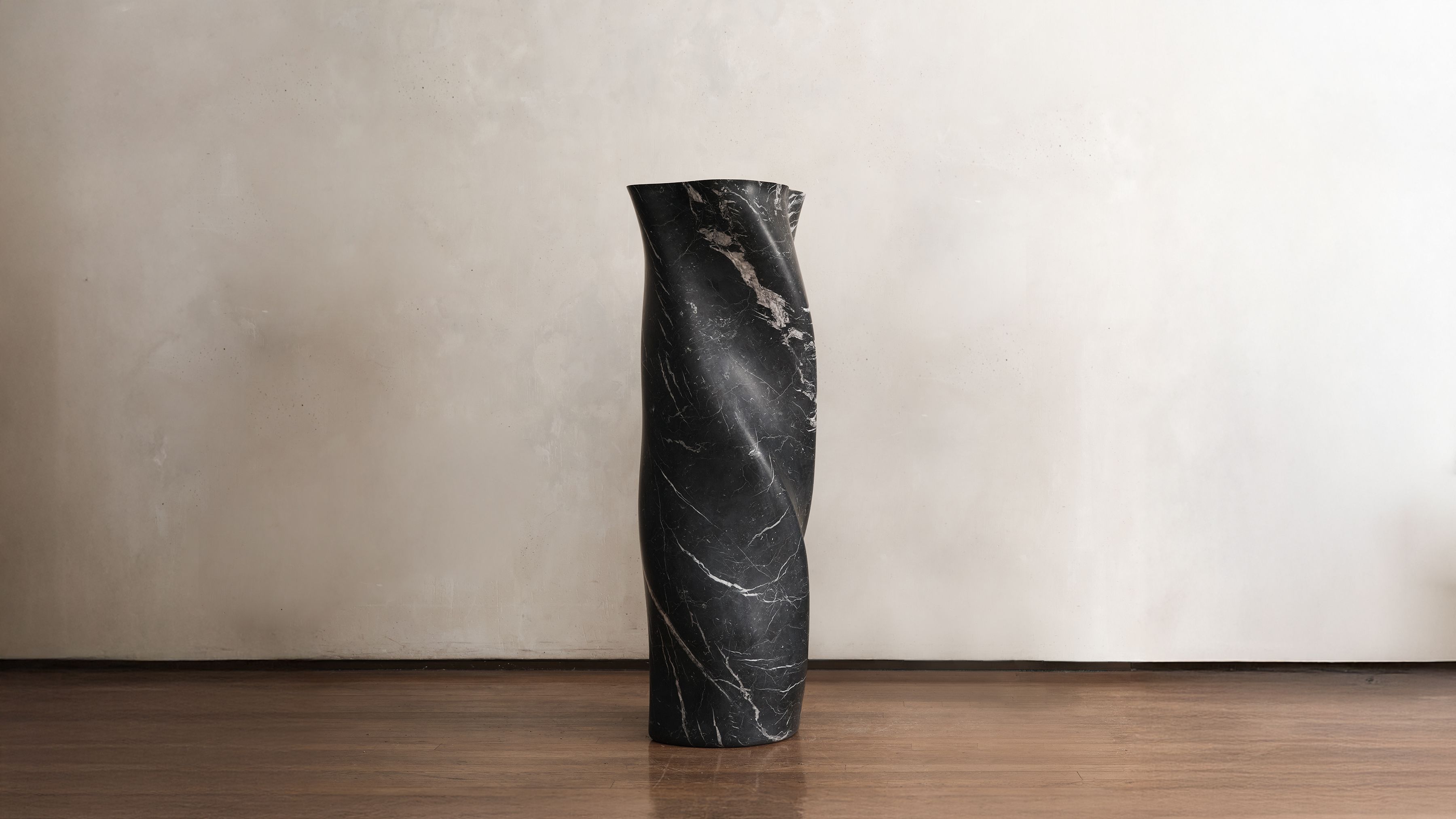 Jonathan Hansen Ateliers Courbet Biomorphic Series Biomorphic Totems Black Marble