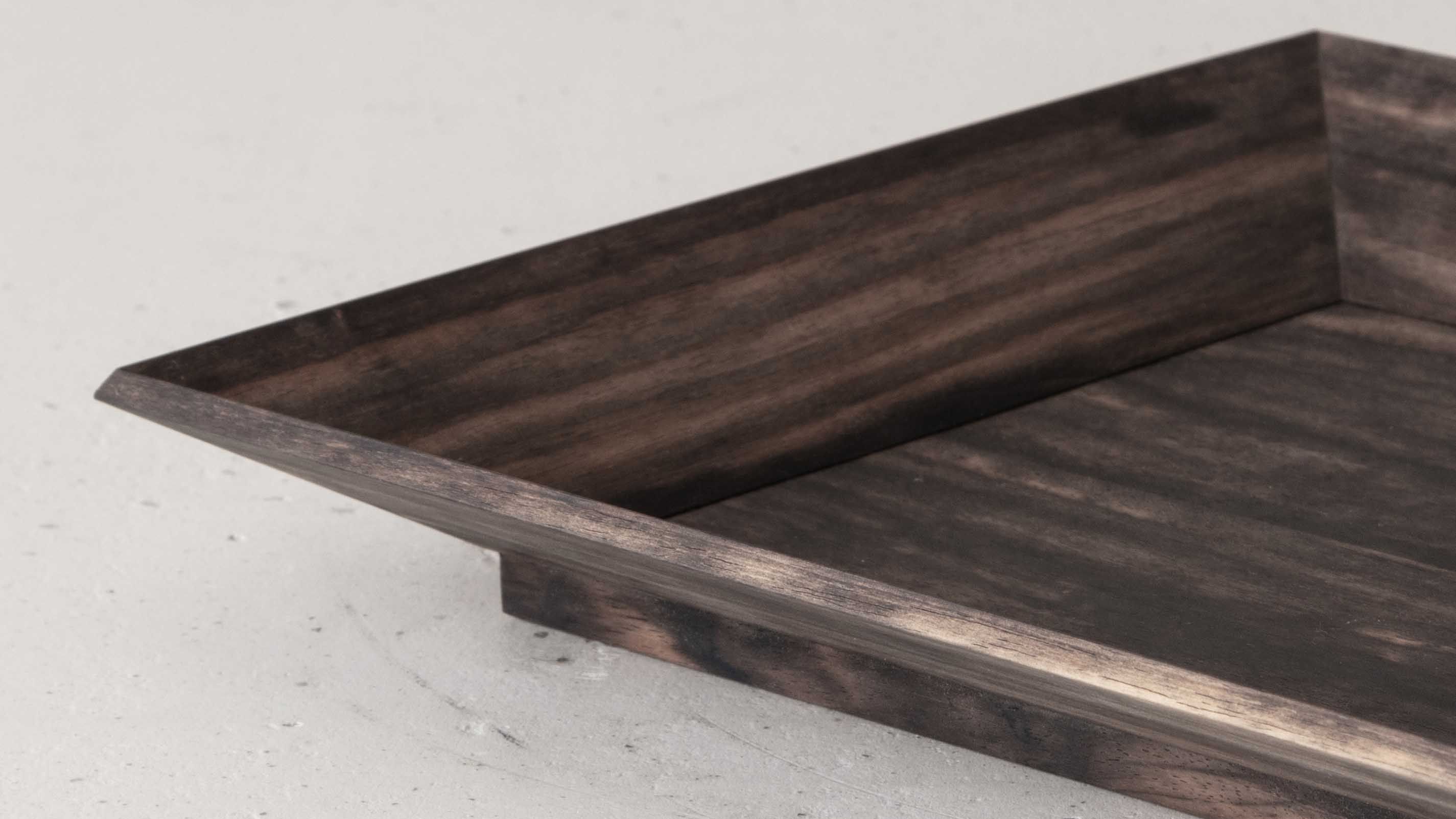 Shuji Nakagawa Ateliers Courbet Kuro-Gaki Persimmon Tray