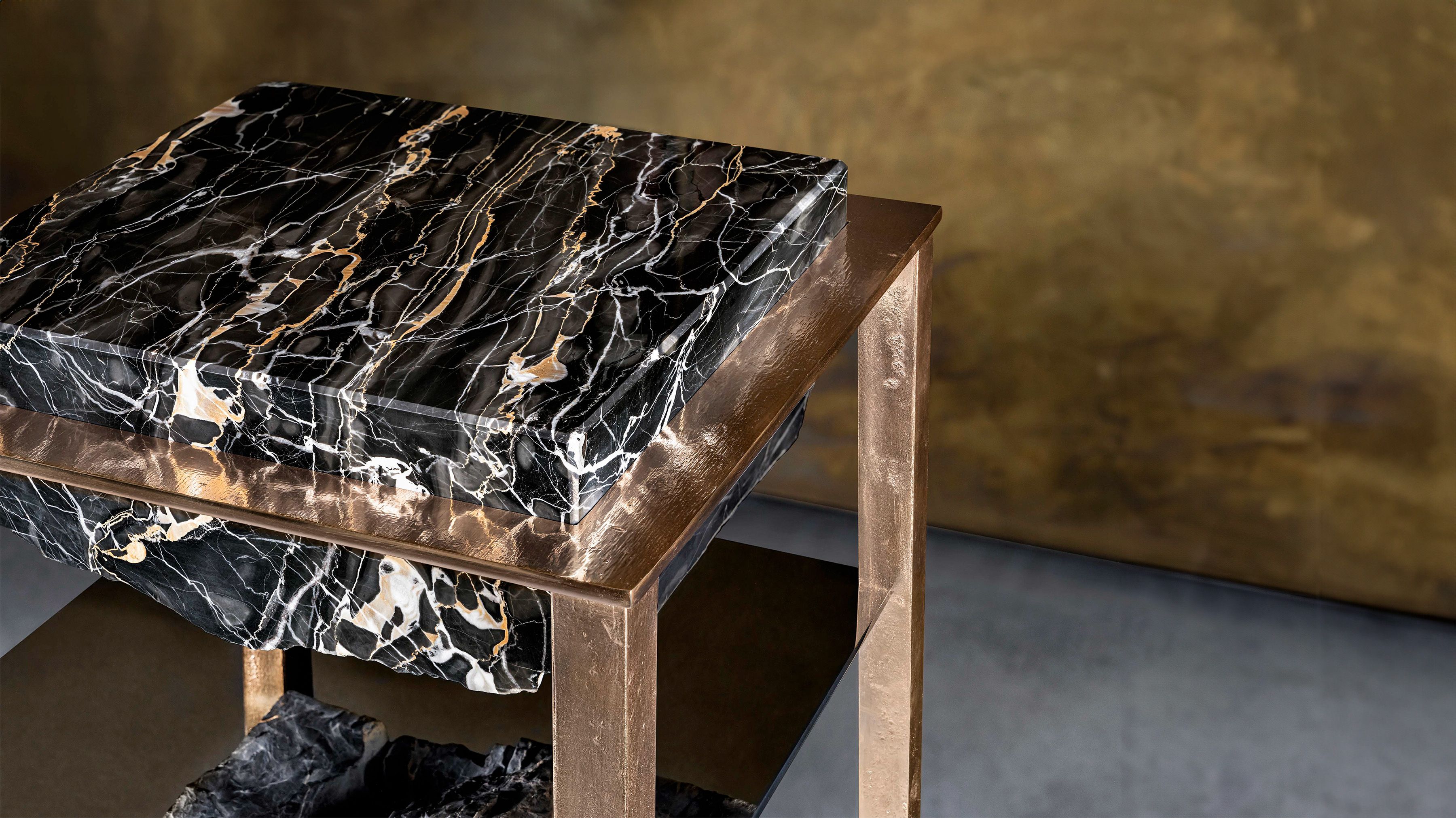 Ateliers Courbet Gianluca Pacchioni Cremino Portoro Table Pedestal