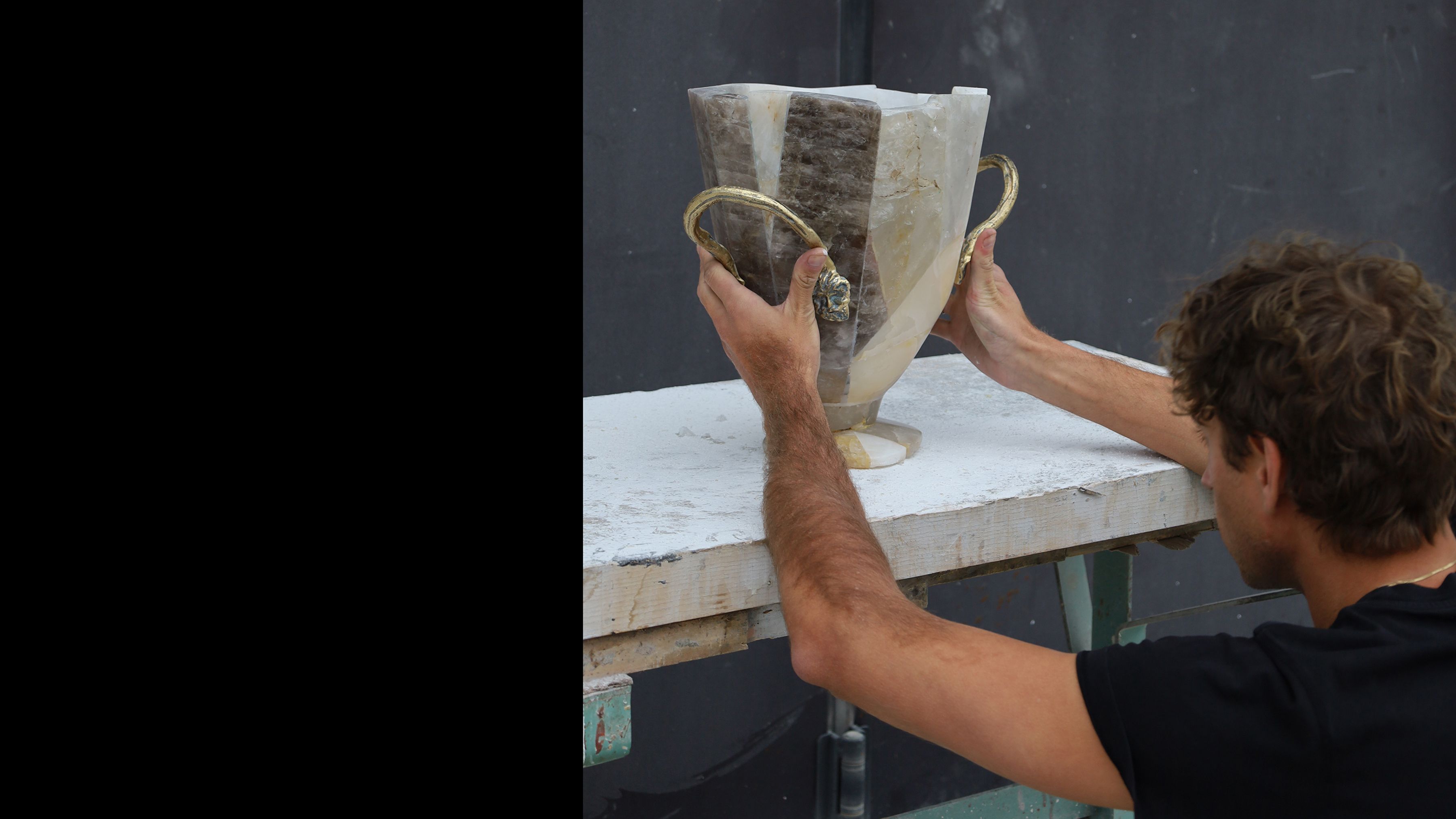 Daniel Kolodziejcszak Polish Artist Based in Milan Stone Master