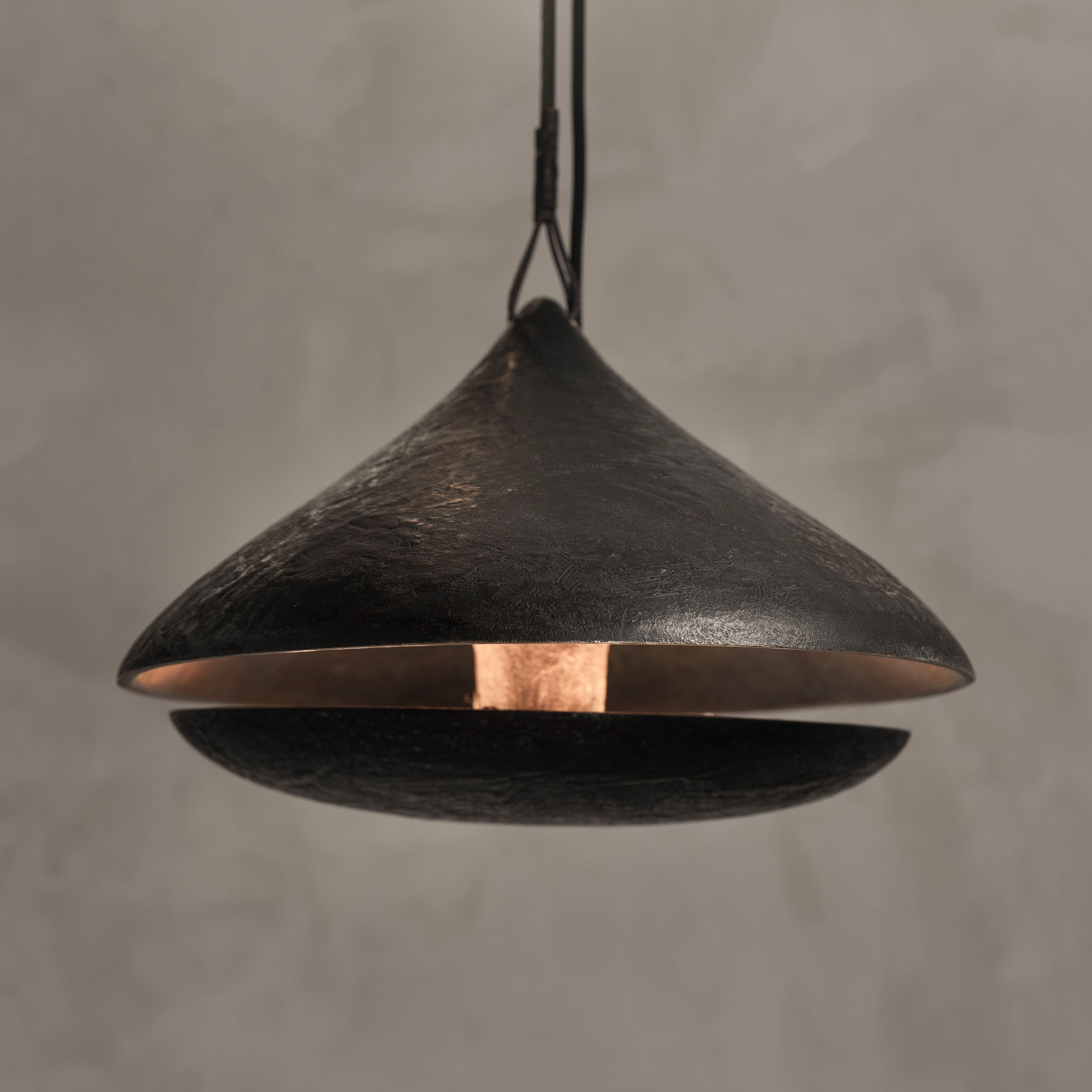 Raphael Navot Ateliers Courbet Monk Eyes Hermit Coubertin Bronze Ceiling Lights