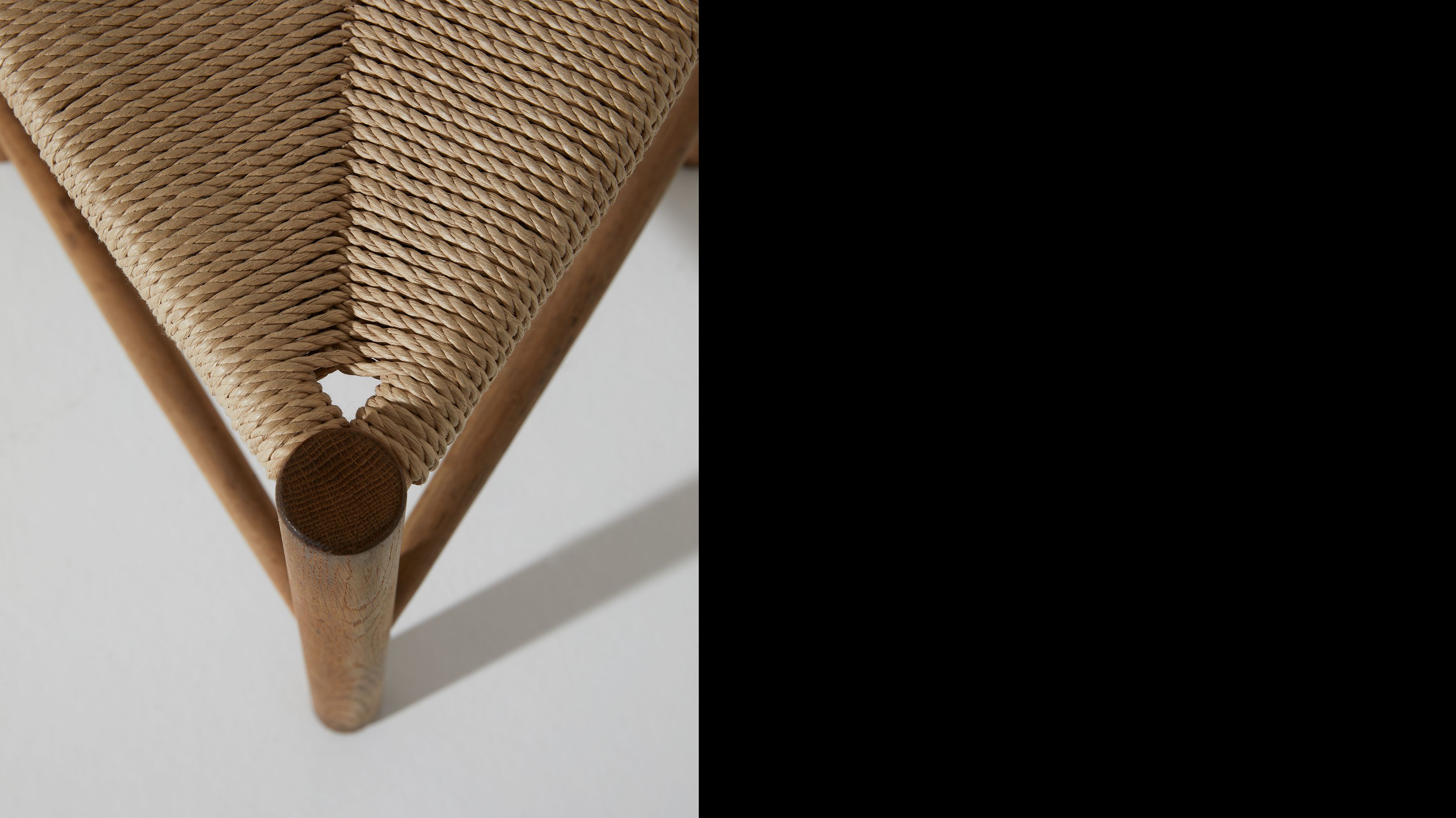 AtMa Ateliers Courbet Japanese Refurbished Wood Chair J39.5 Triangle