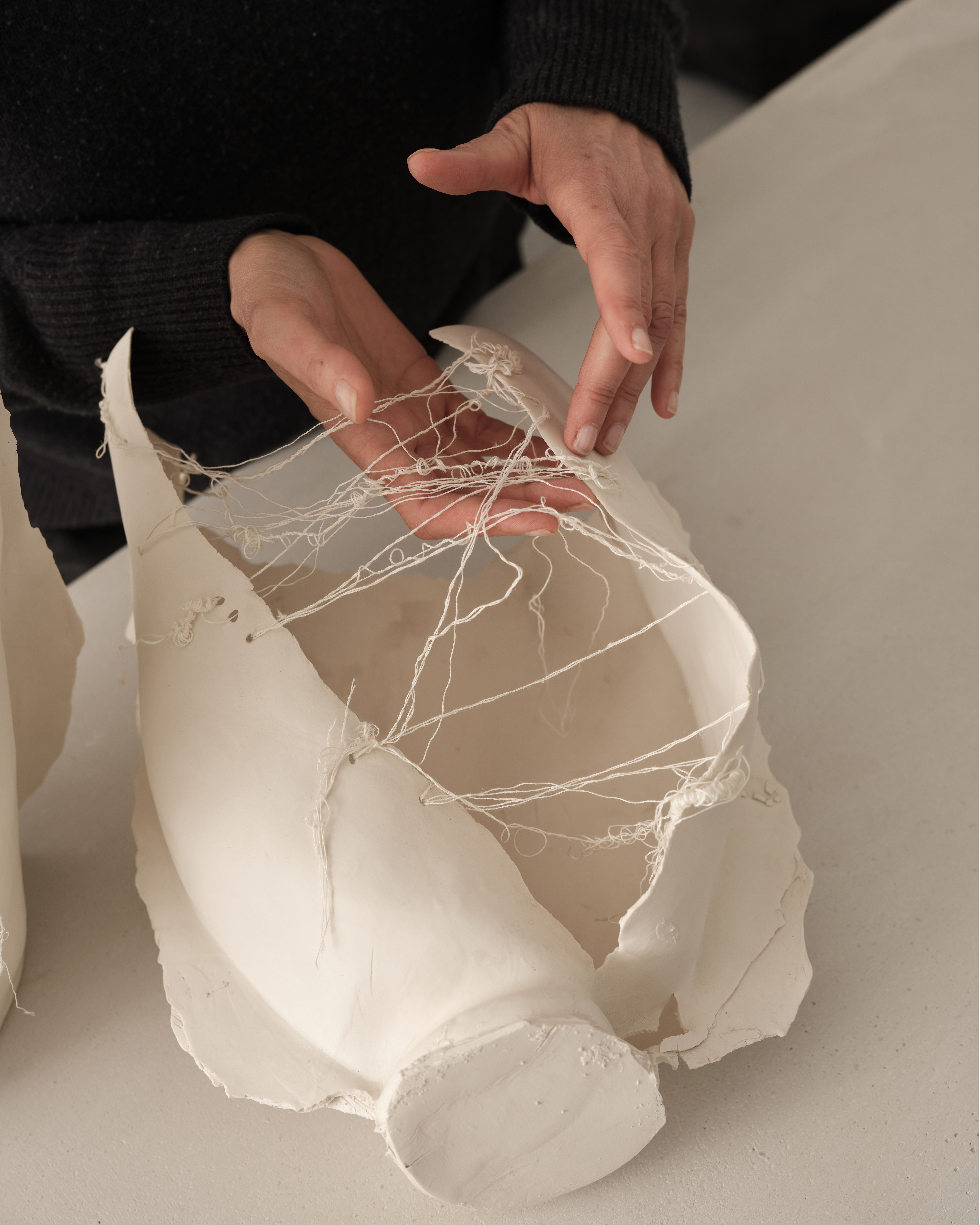 Iris Nesher Porcelain Ceramic Exhibition at Ateliers Courbet