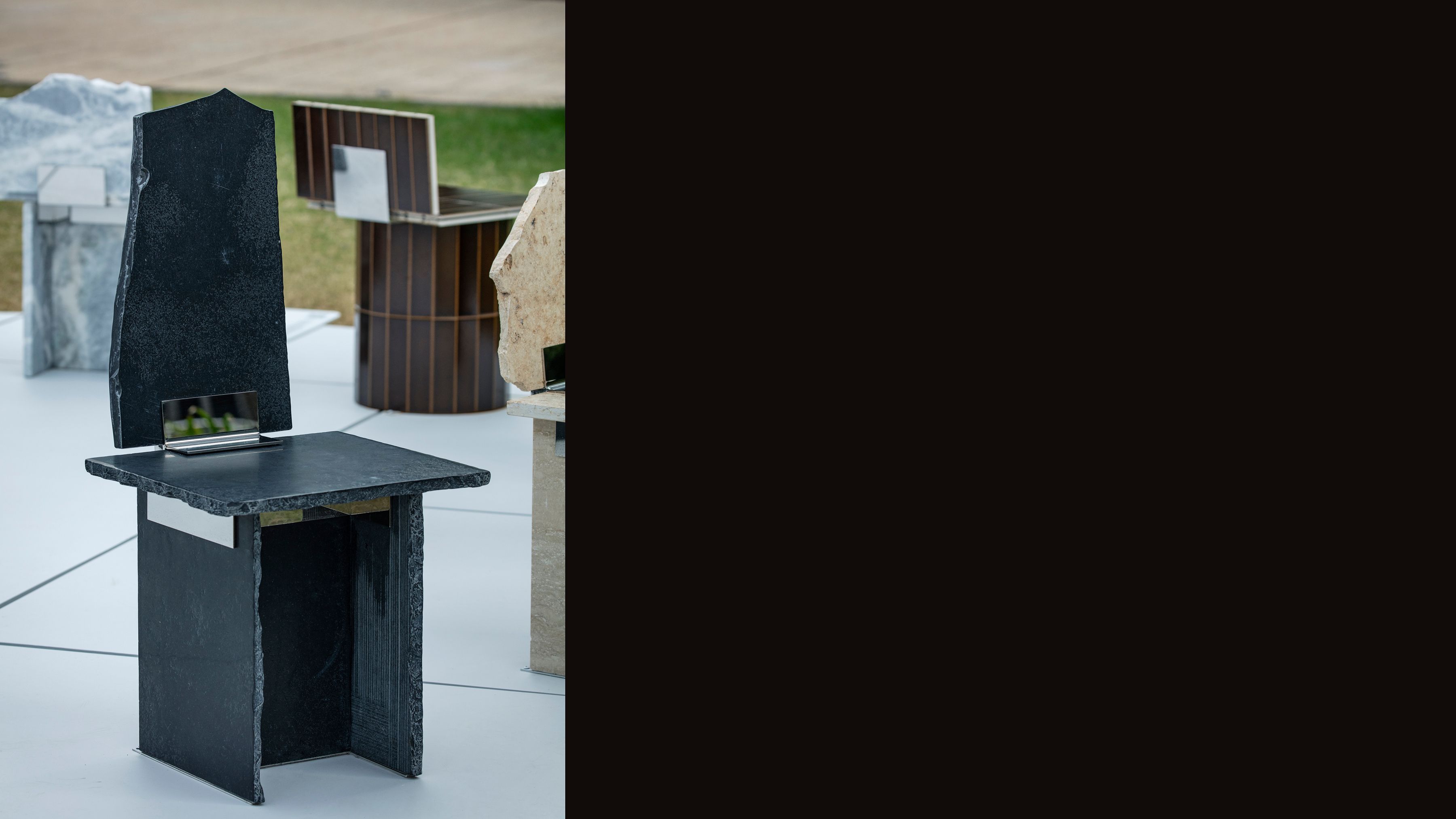 AtMa Ateliers Courbet Japanese Refurbished Marble Chair Sur+PLUS