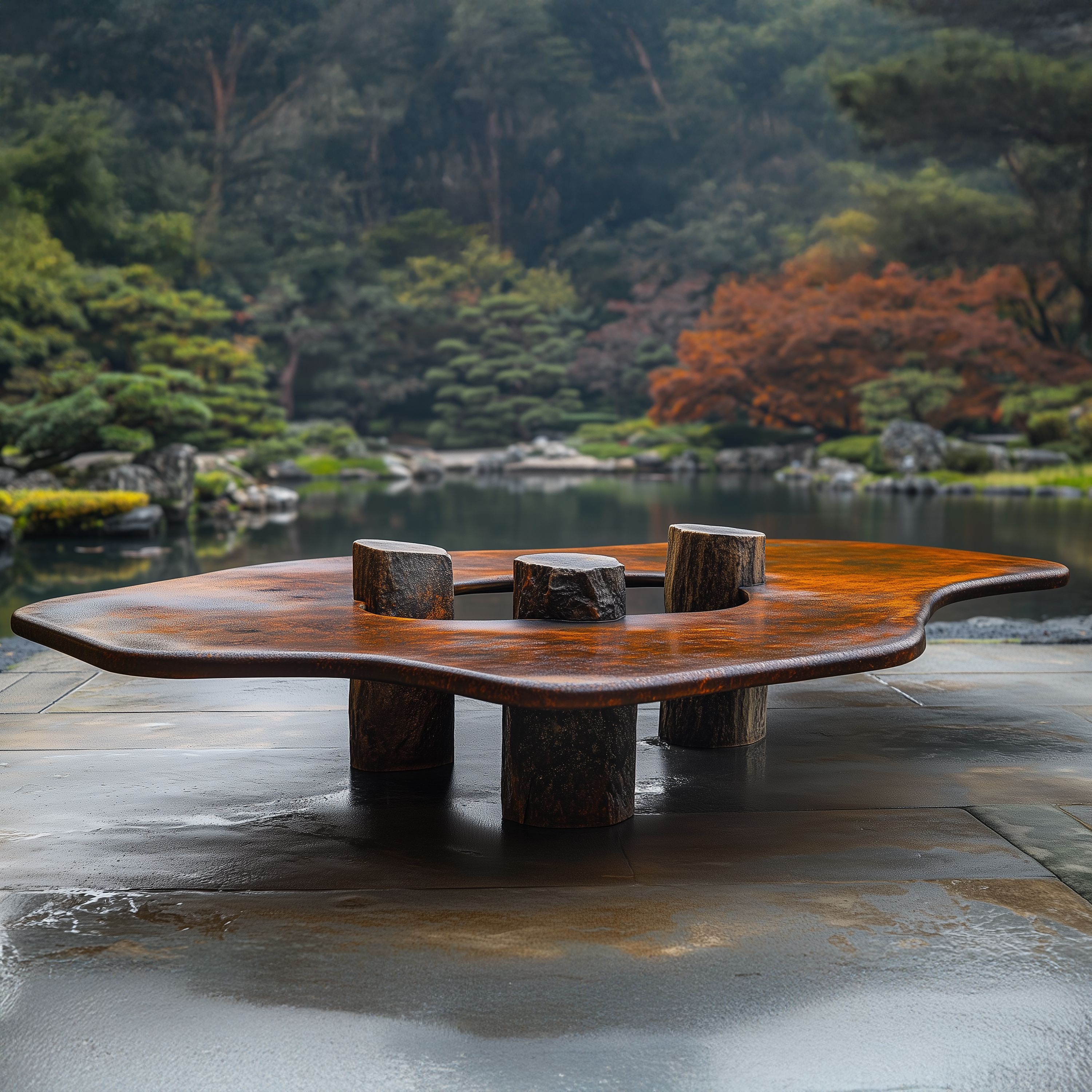 Ateliers Courbet Michel Amar Low Table