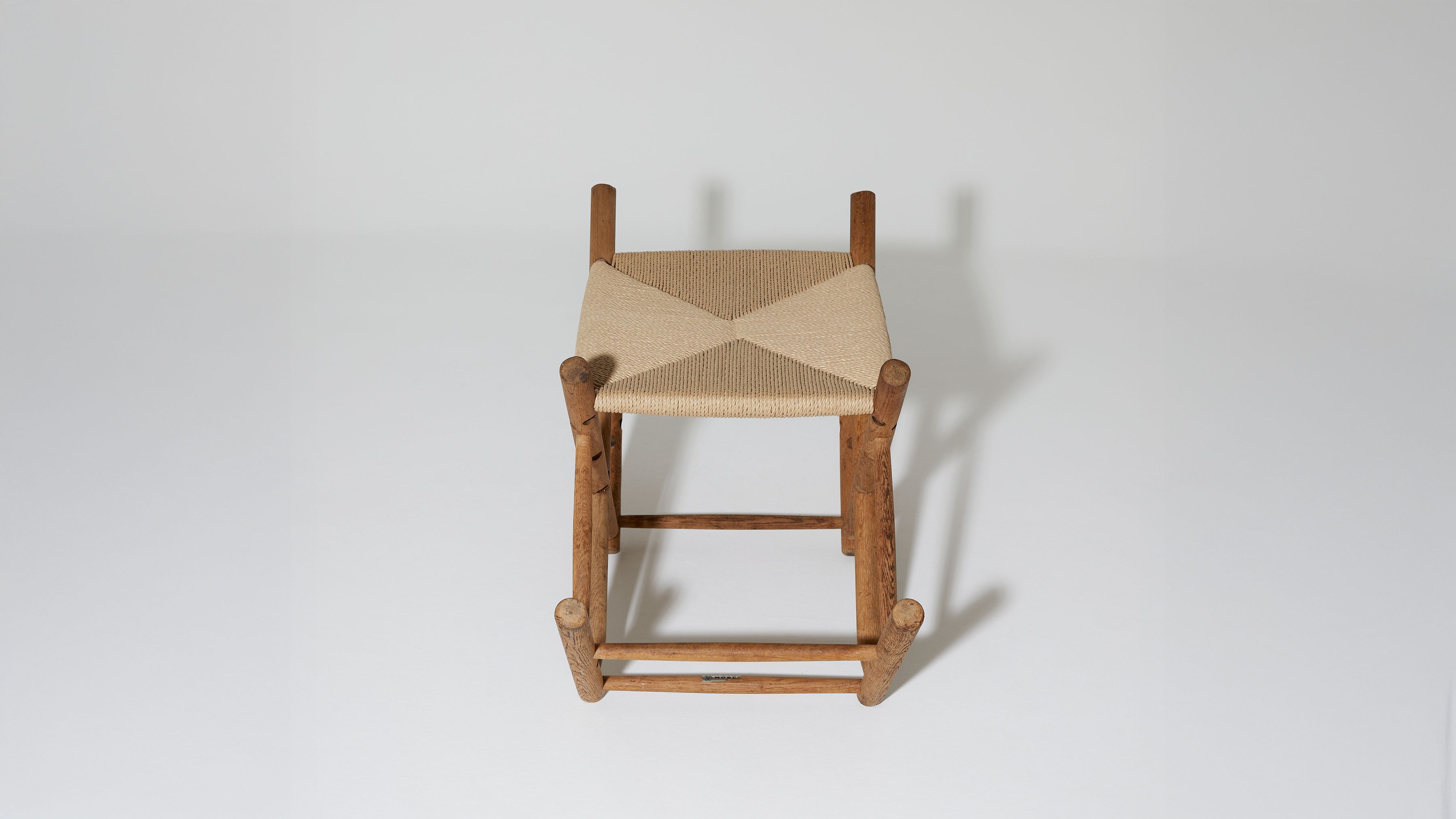 AtMa Ateliers Courbet Japanese Refurbished Wood Chair J39.5 Upside Down