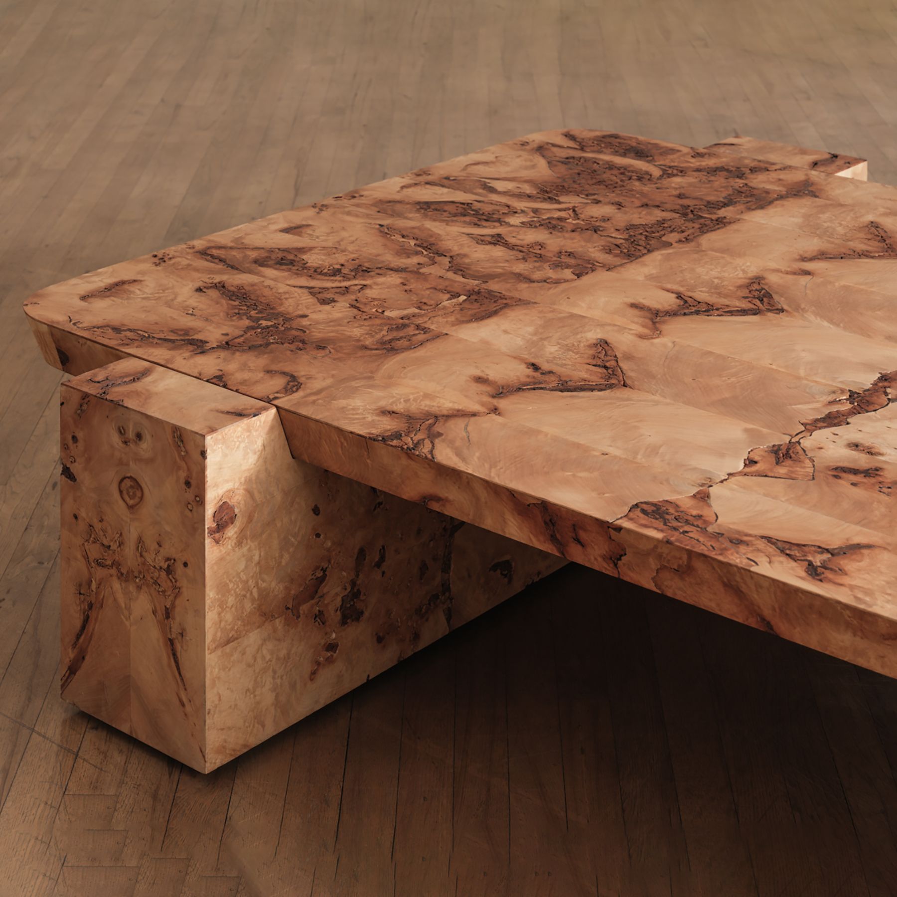 Hamza Kadiri Ateliers Courbet Poplar Burl Coffee Table