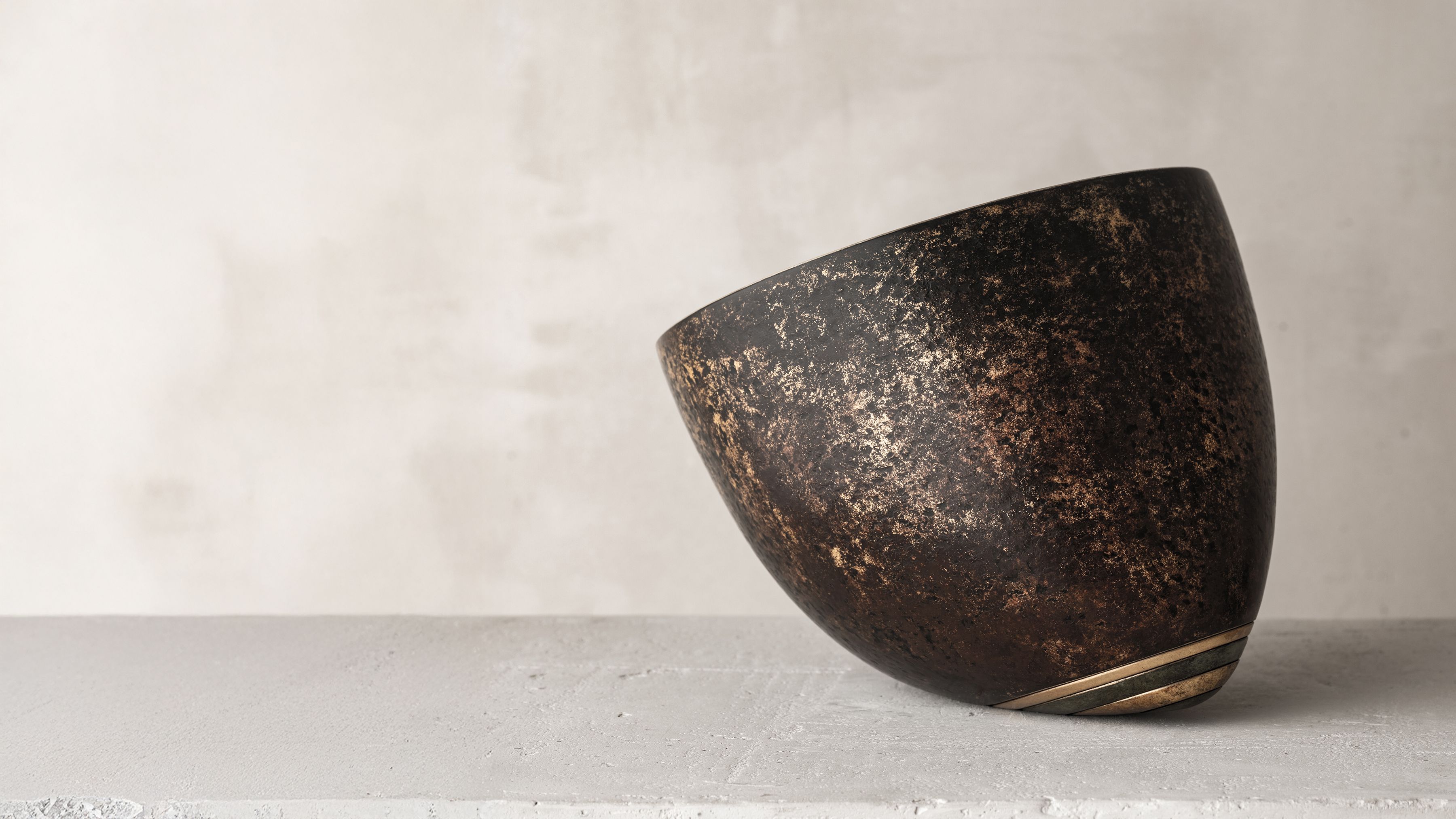 Herve Wahlen Ateliers Courbet Metal Sculptures/Vessels