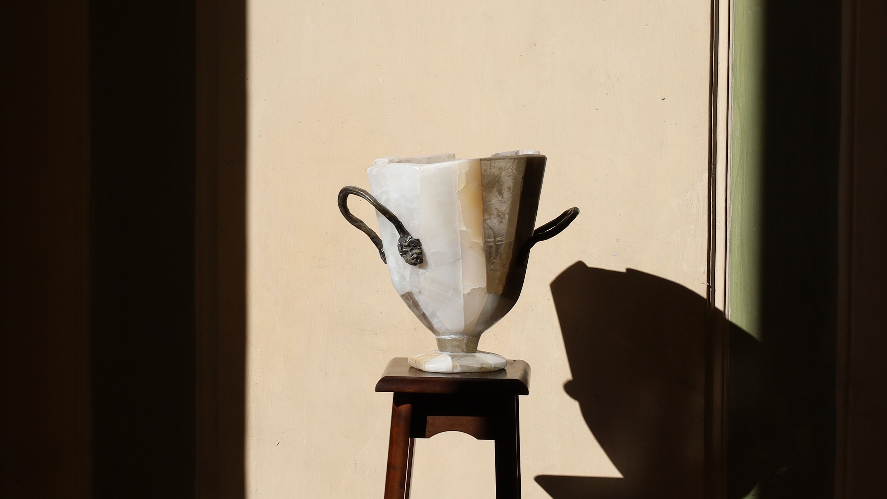 Daniel Koloziejcszak Ateliers Courbet Marble and Stone Tesserae Vessel